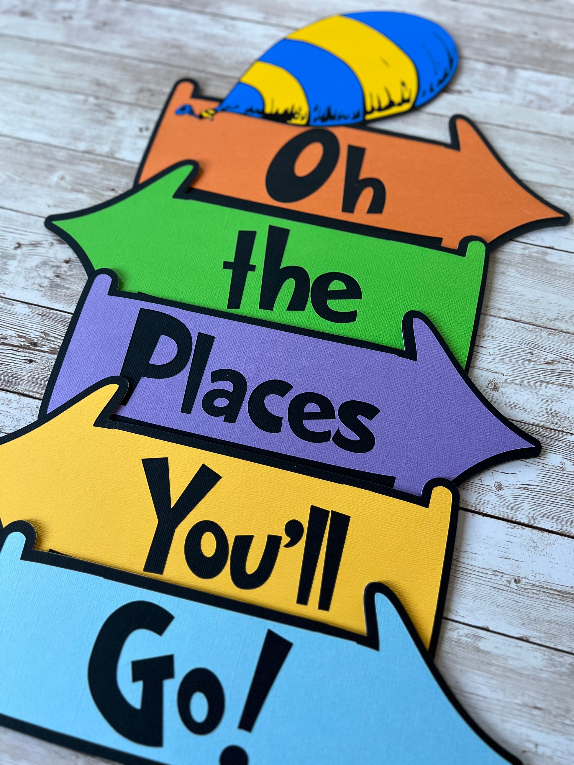 oh the places you'll nursery signs