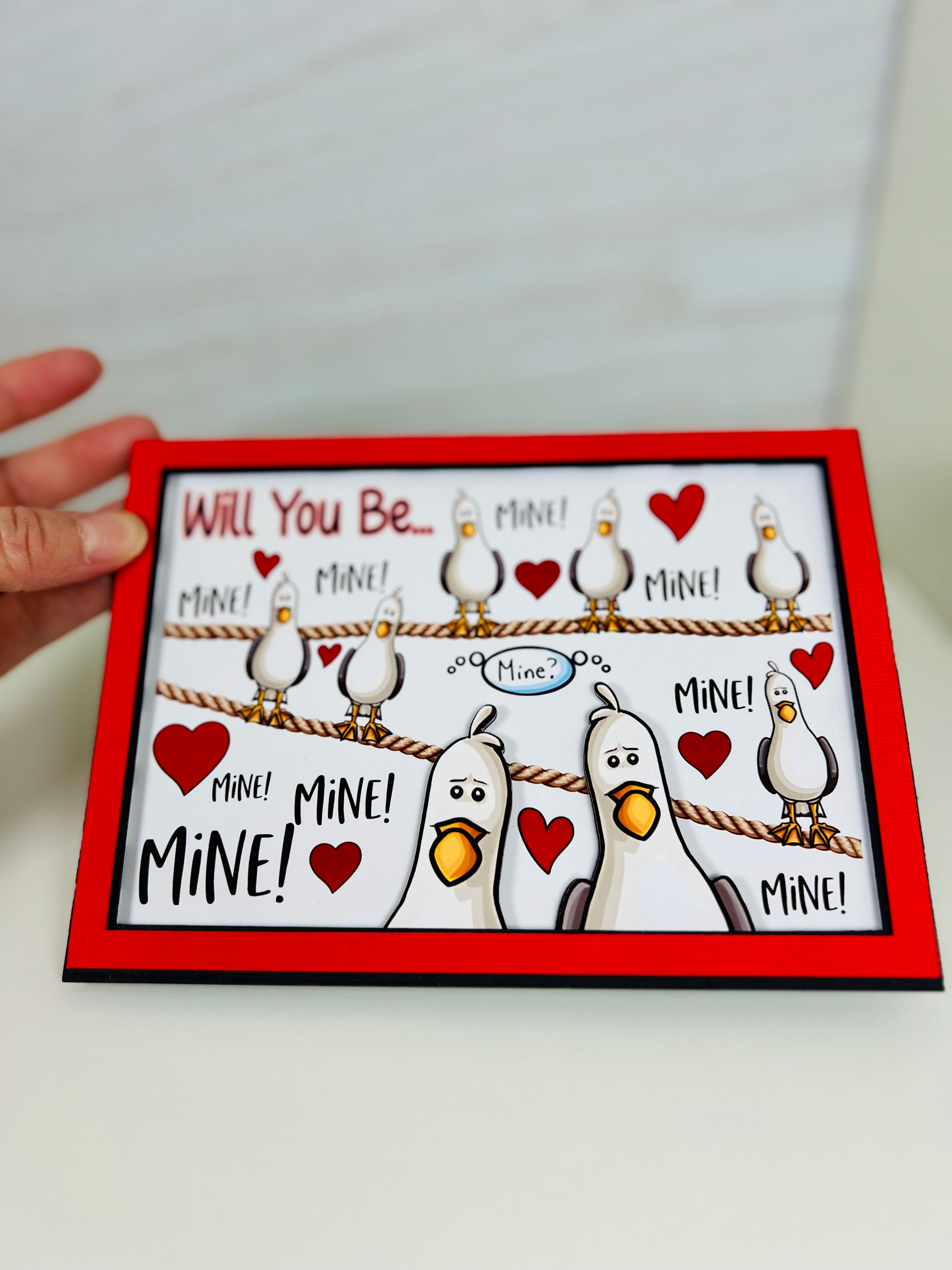 Will You Be Mine Valentine Card