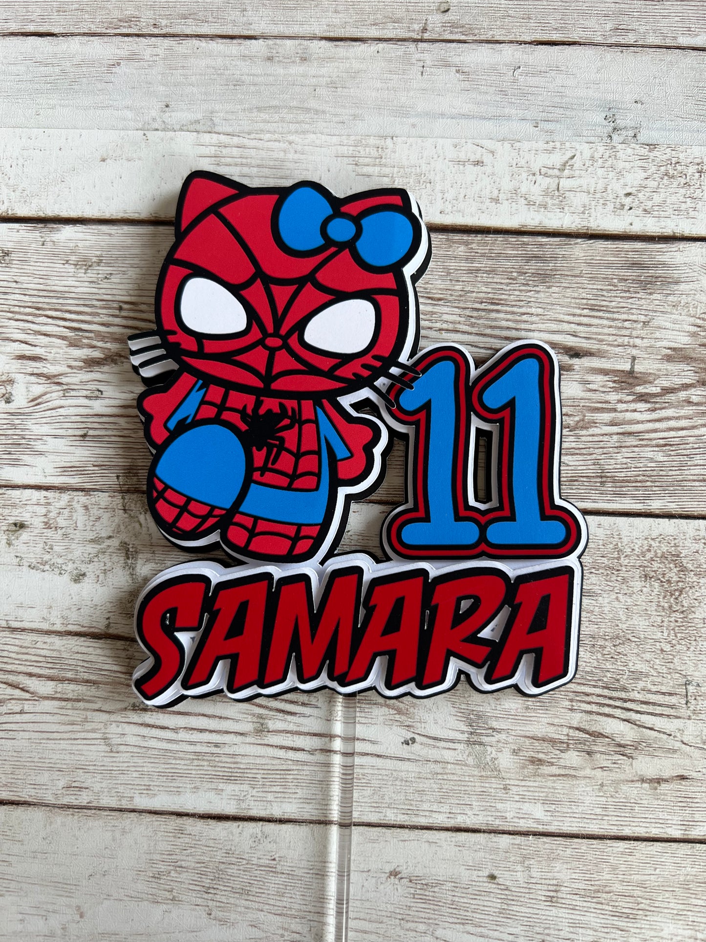 Spiderman X Kitty Cupcake Toppers