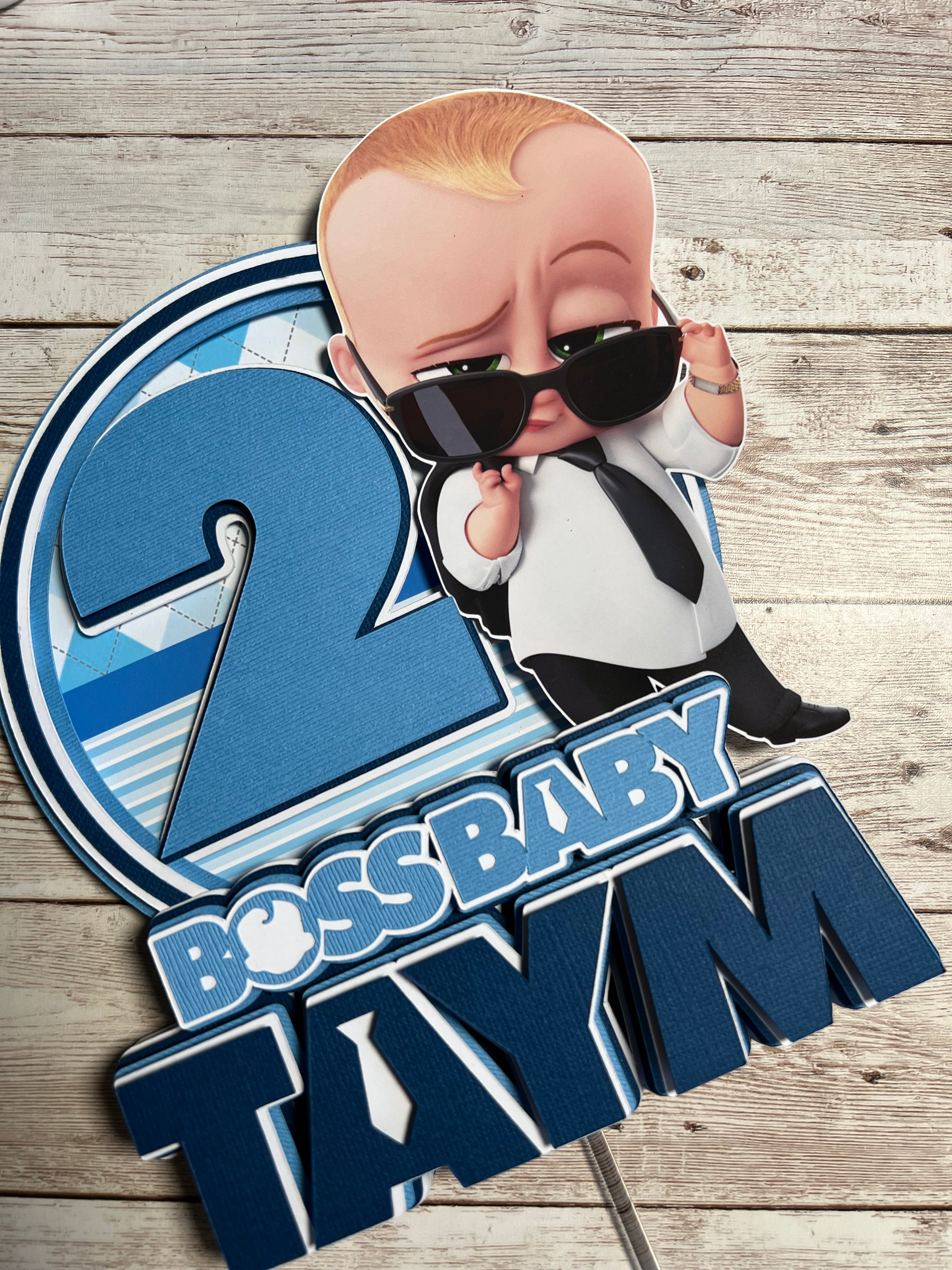 boss baby cake topper