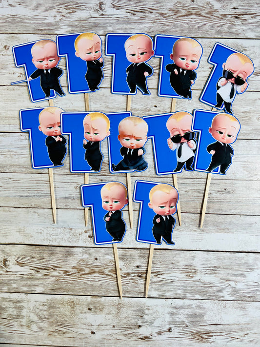 Boss Baby Cupcake toppers