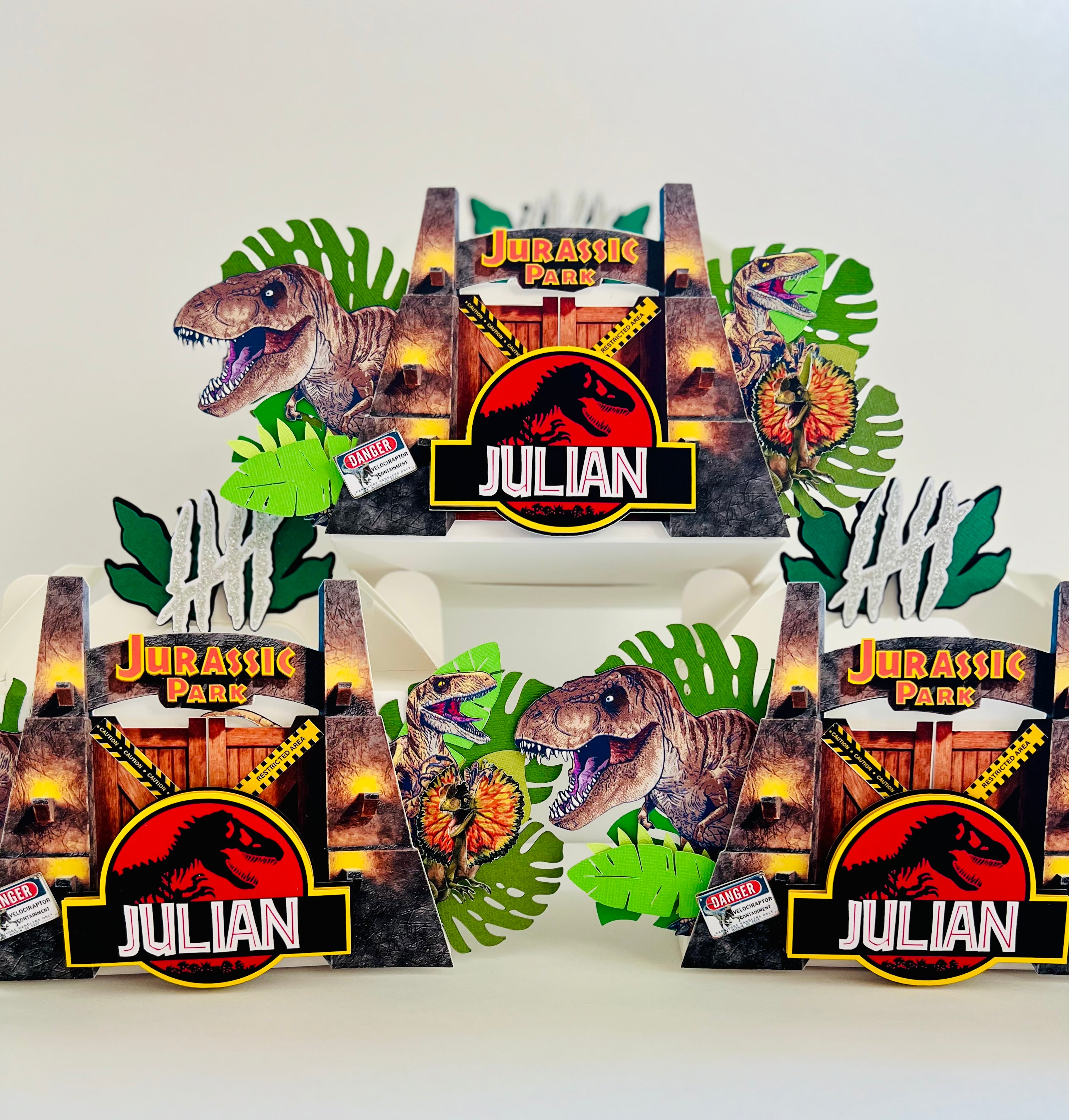 Jurassic park favor boxes