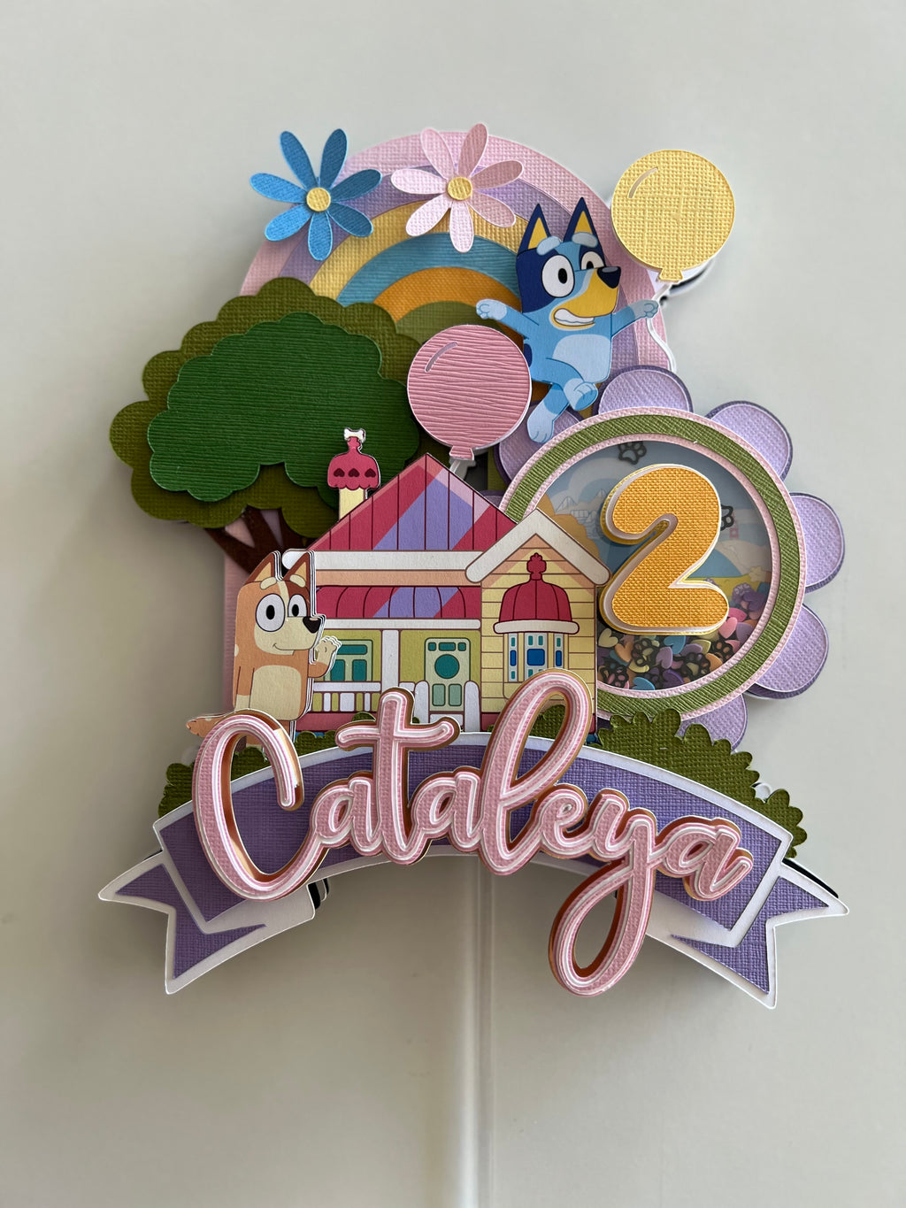 Blue Cake Topper