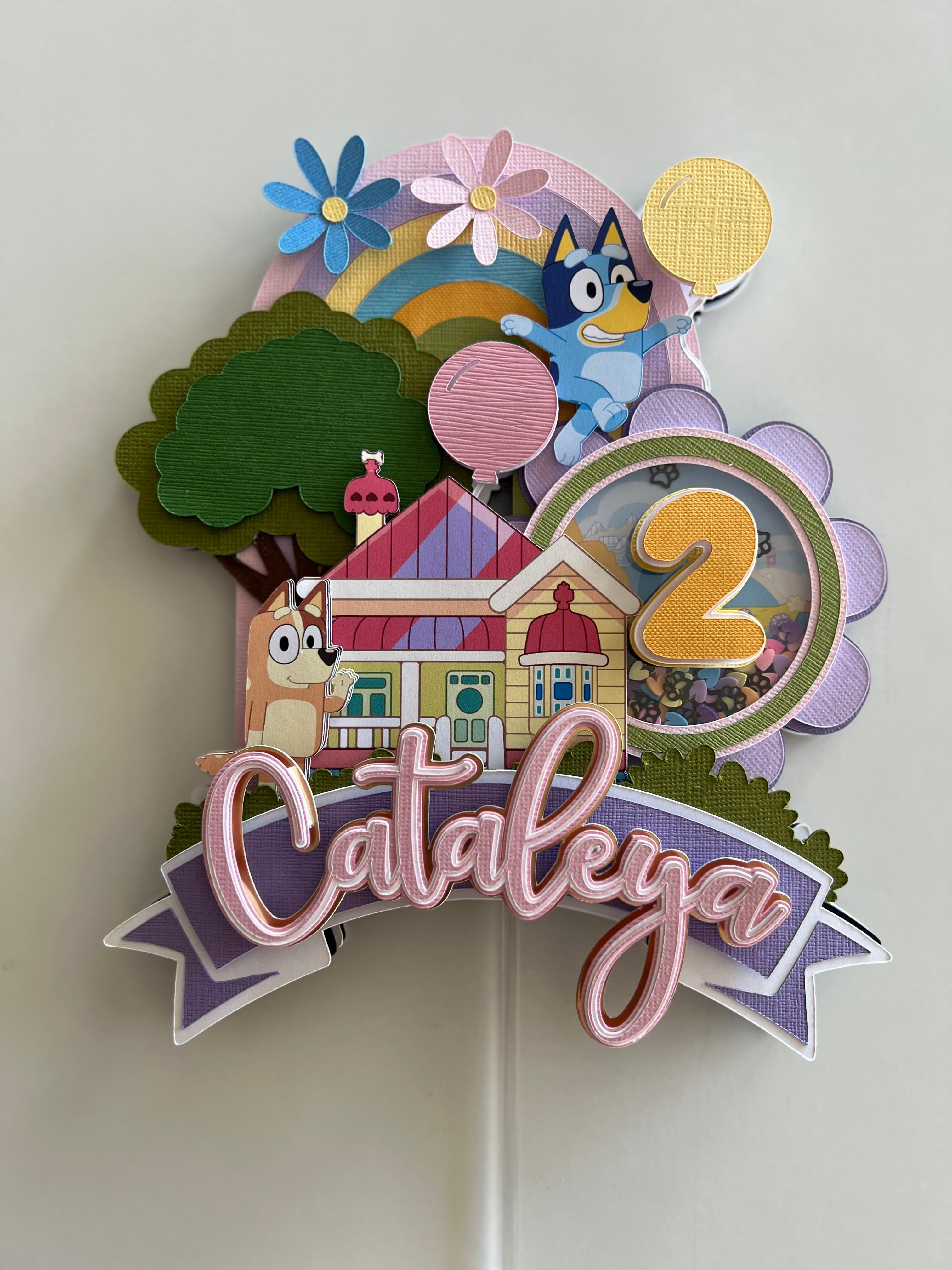 Blue Cake Topper