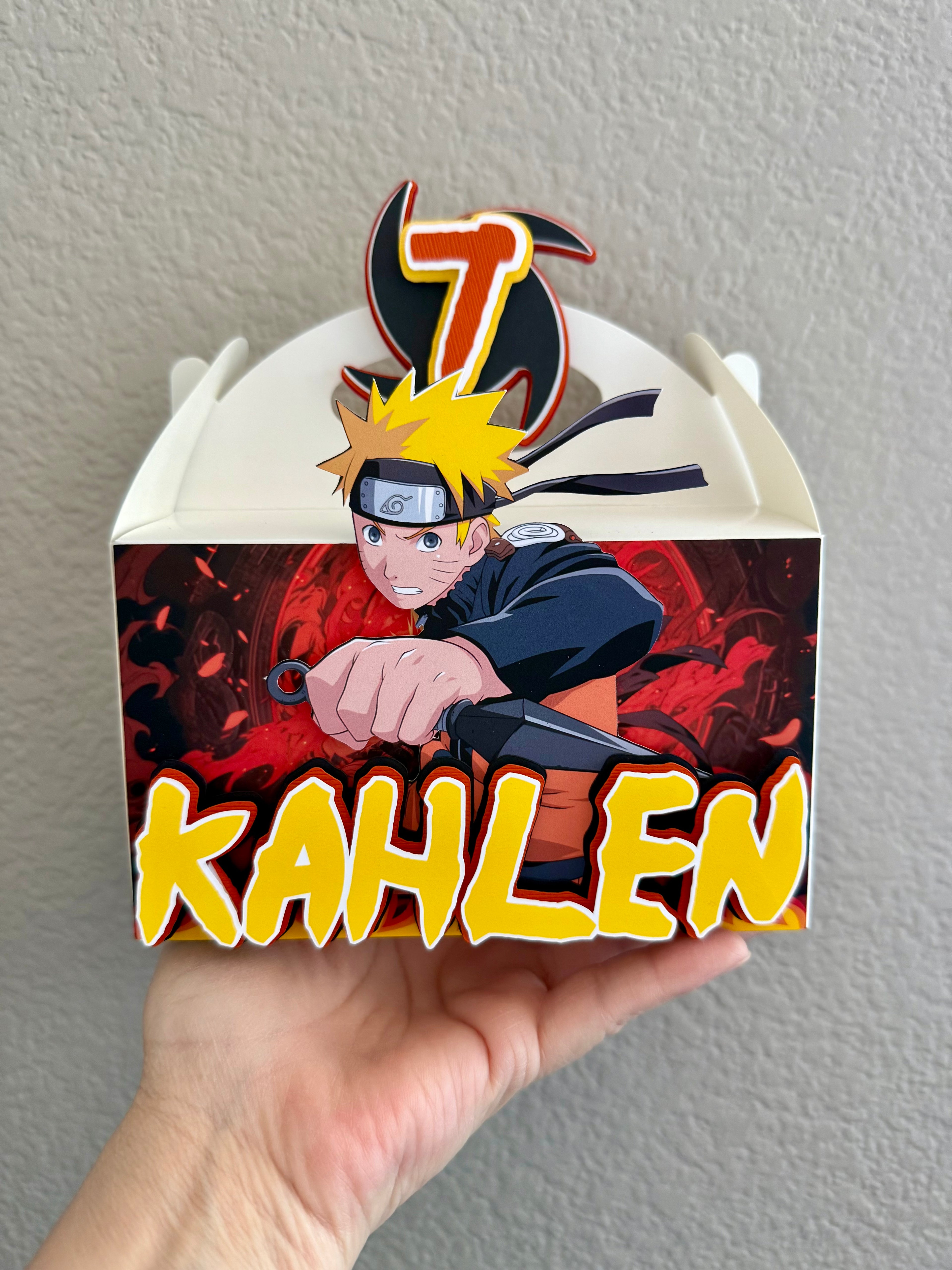 Naruto favor boxes