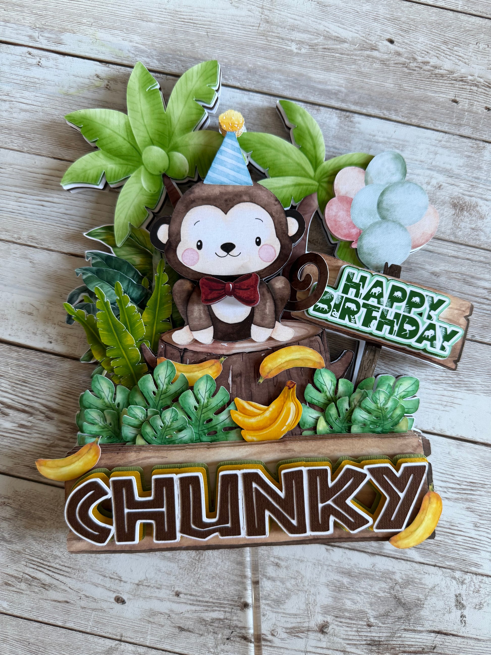 Monkey Cake topper