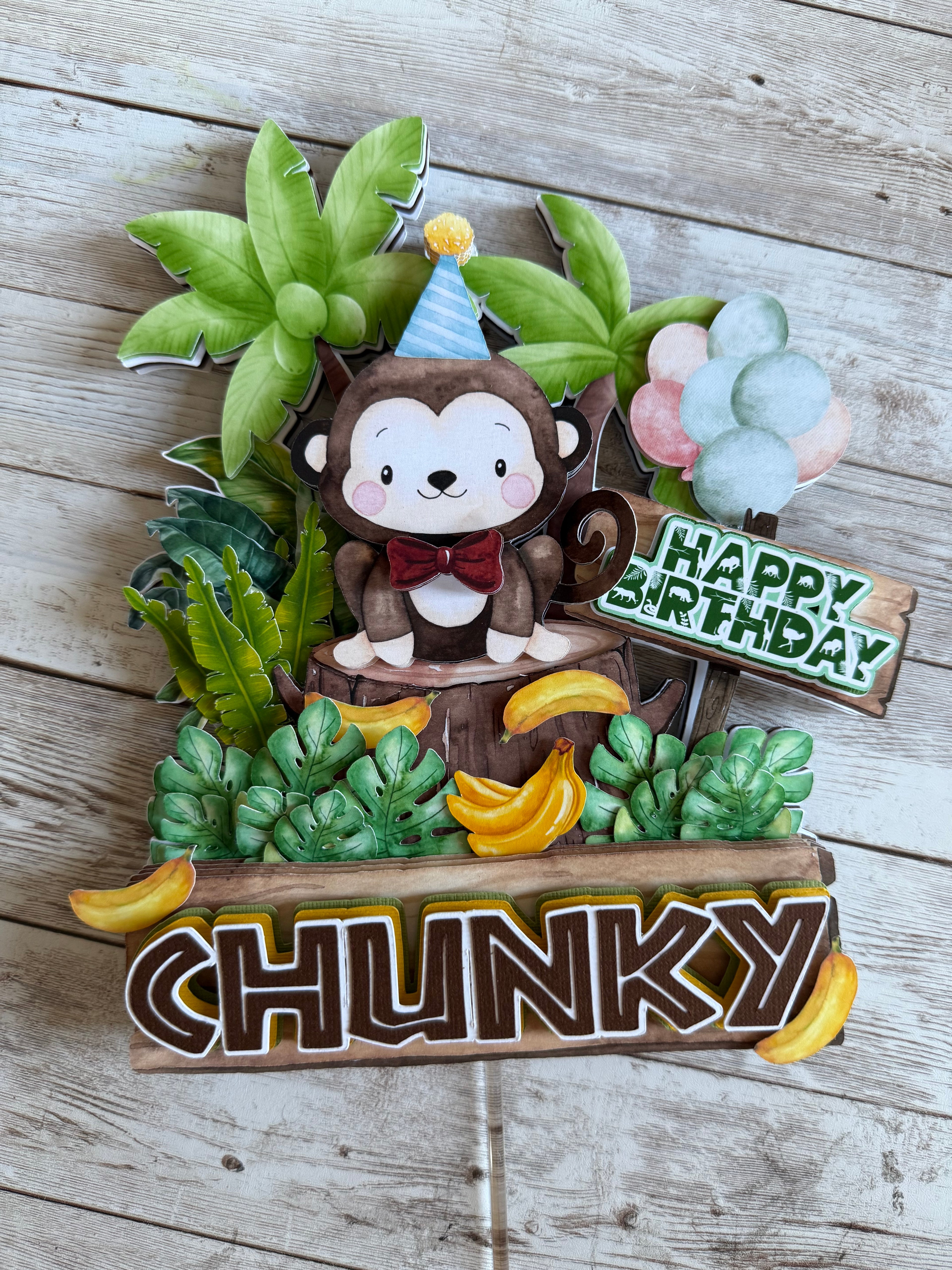 Monkey Cake topper