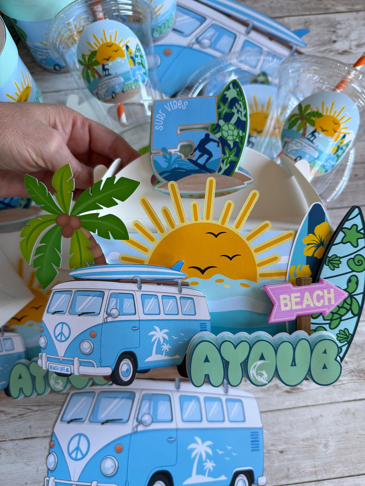 Surf Beach Favor Boxes