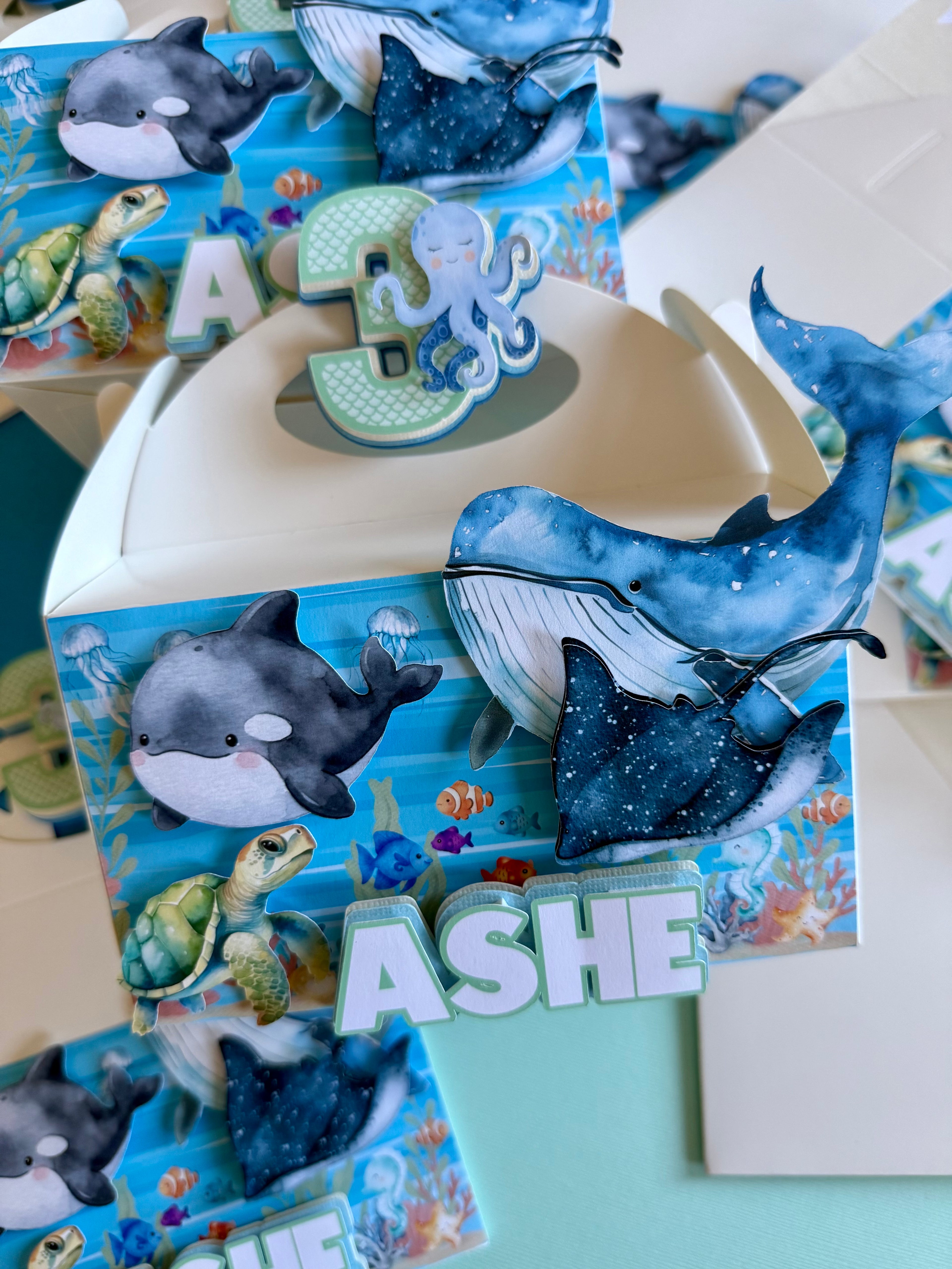 Under The Sea Favor Boxes