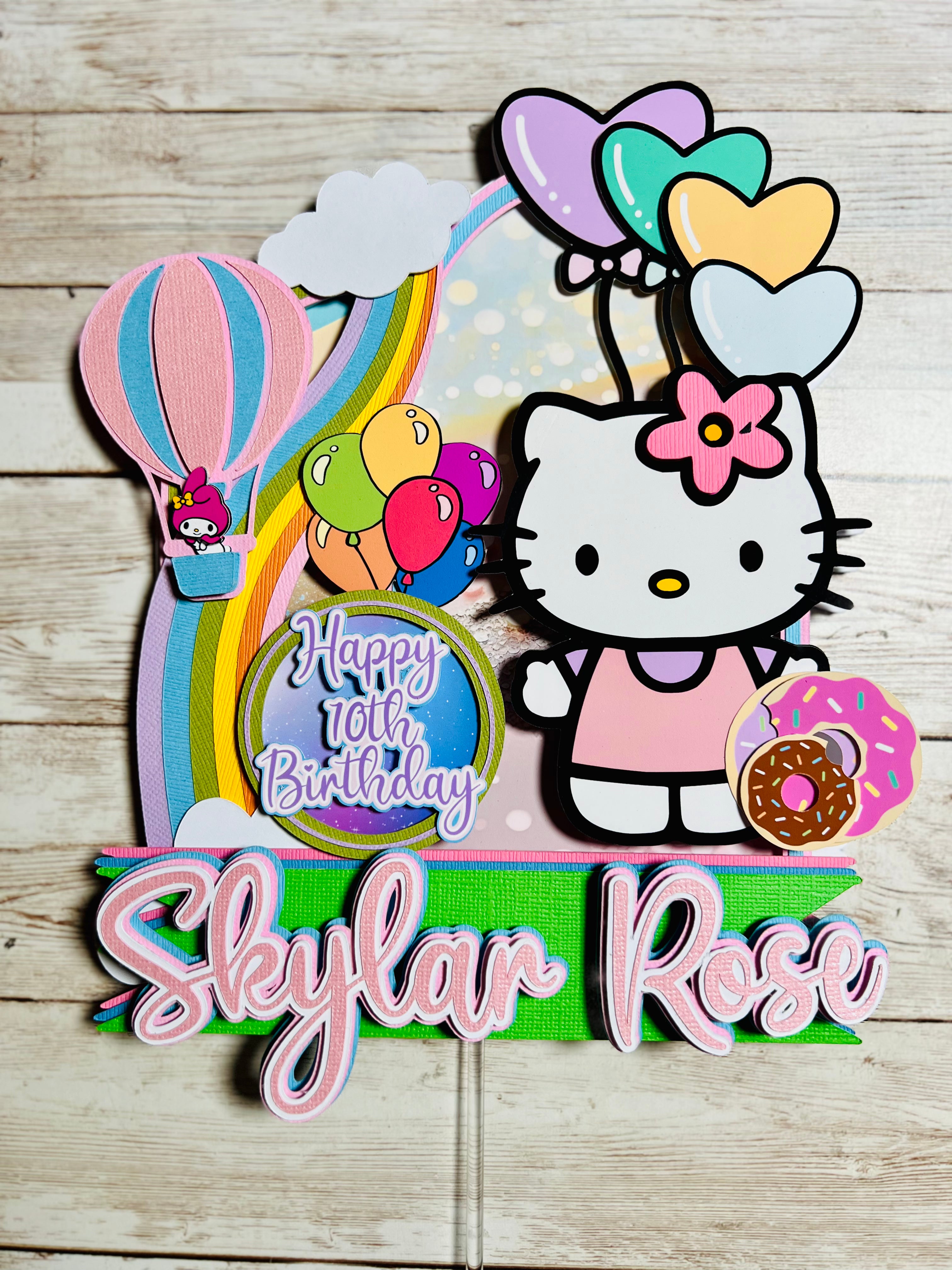 Hello Kitty cake topper