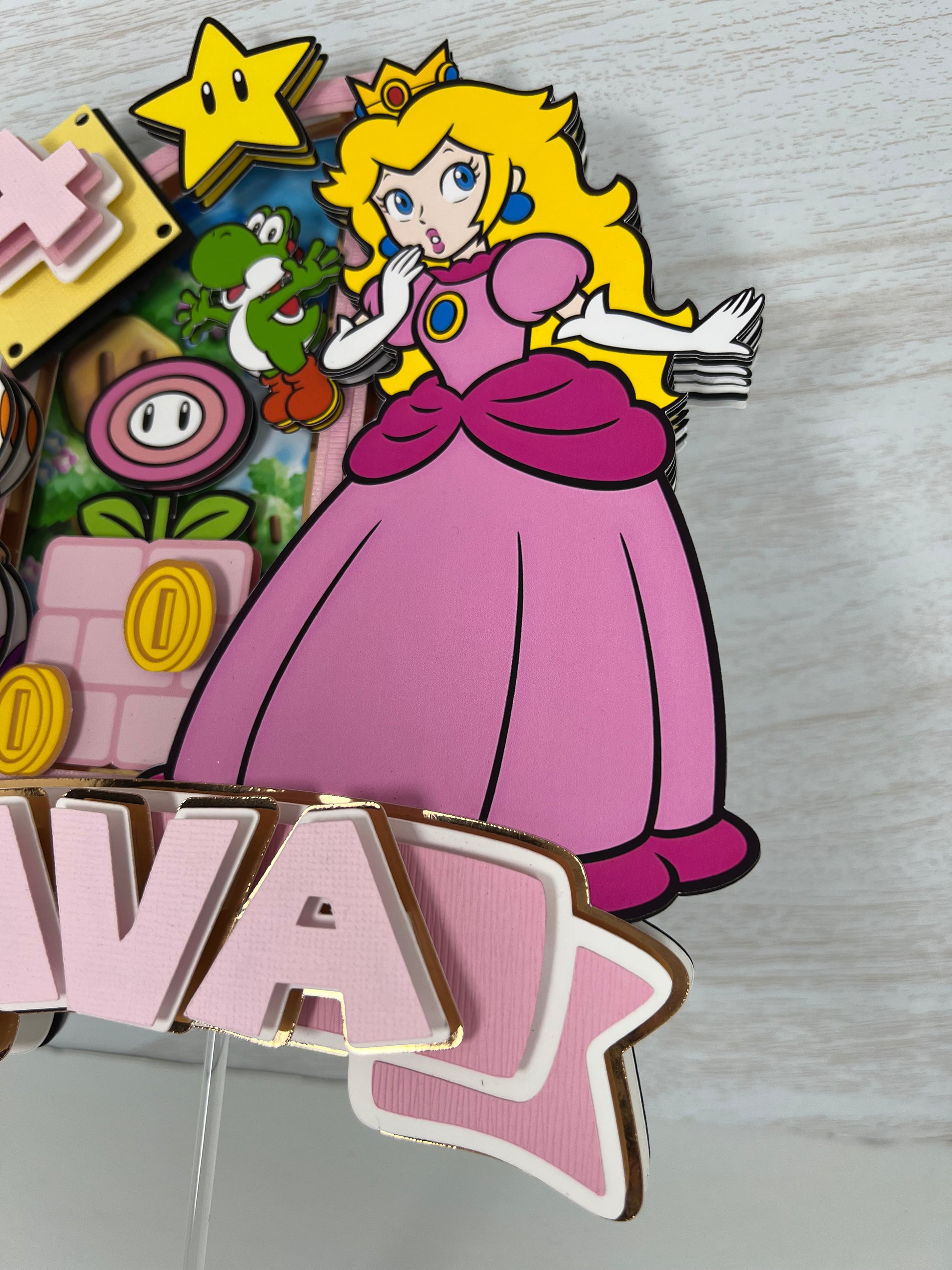 Princess Peach Cake Topper