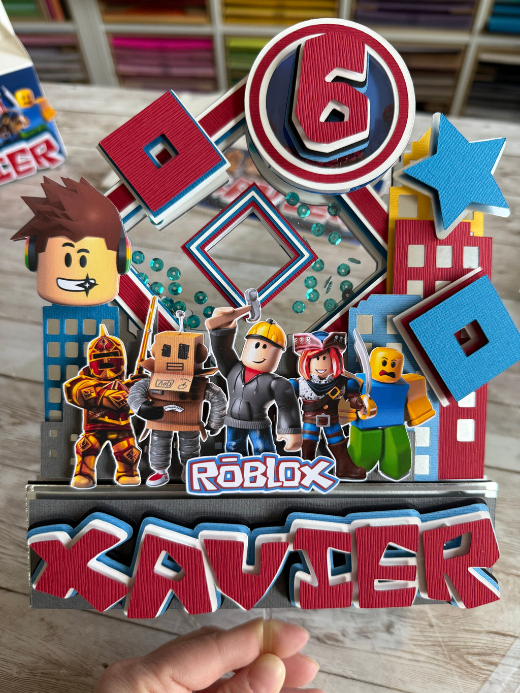 Blox Gamer Cake Topper