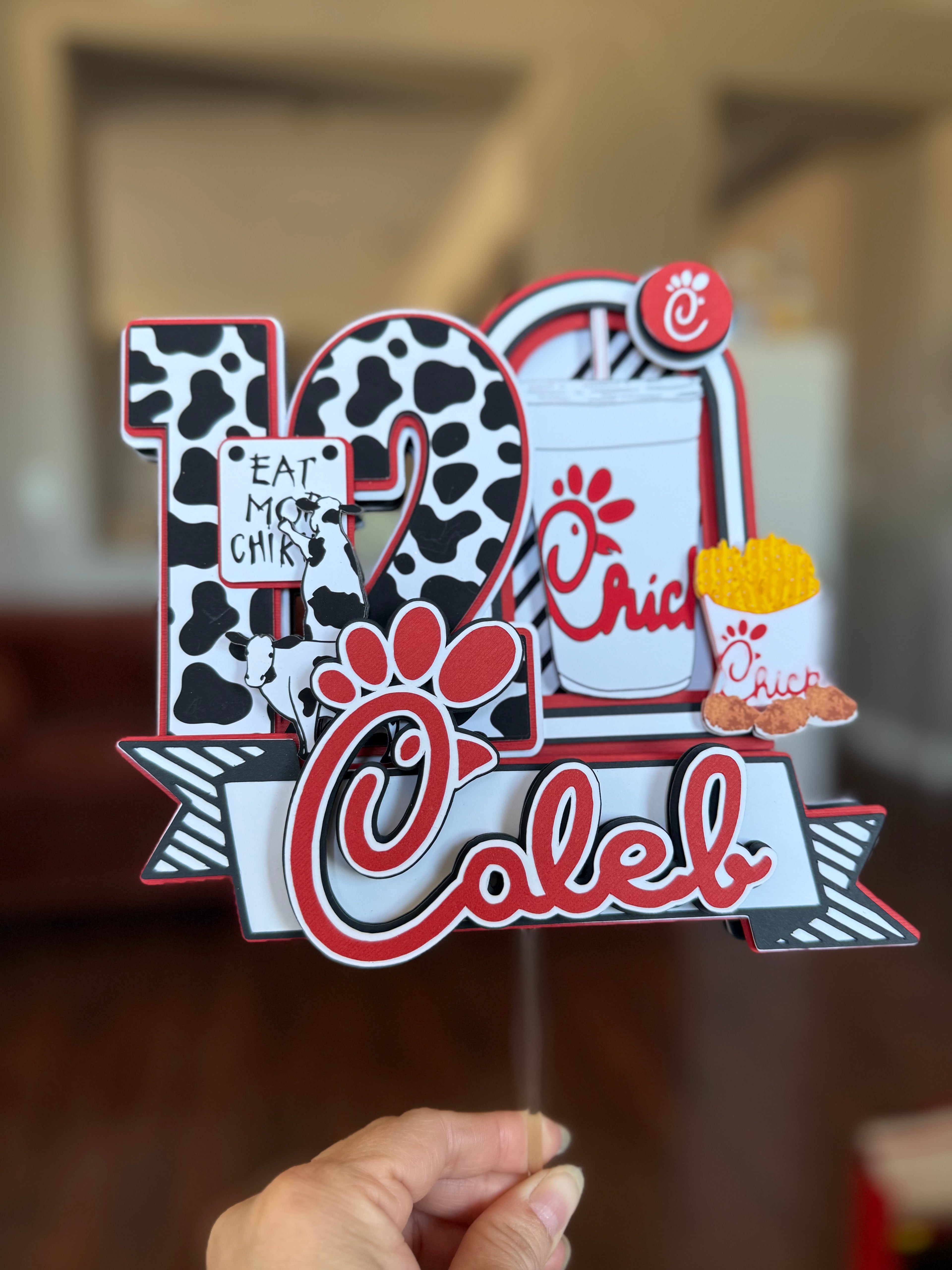 Eat More Chicken Cake Topper