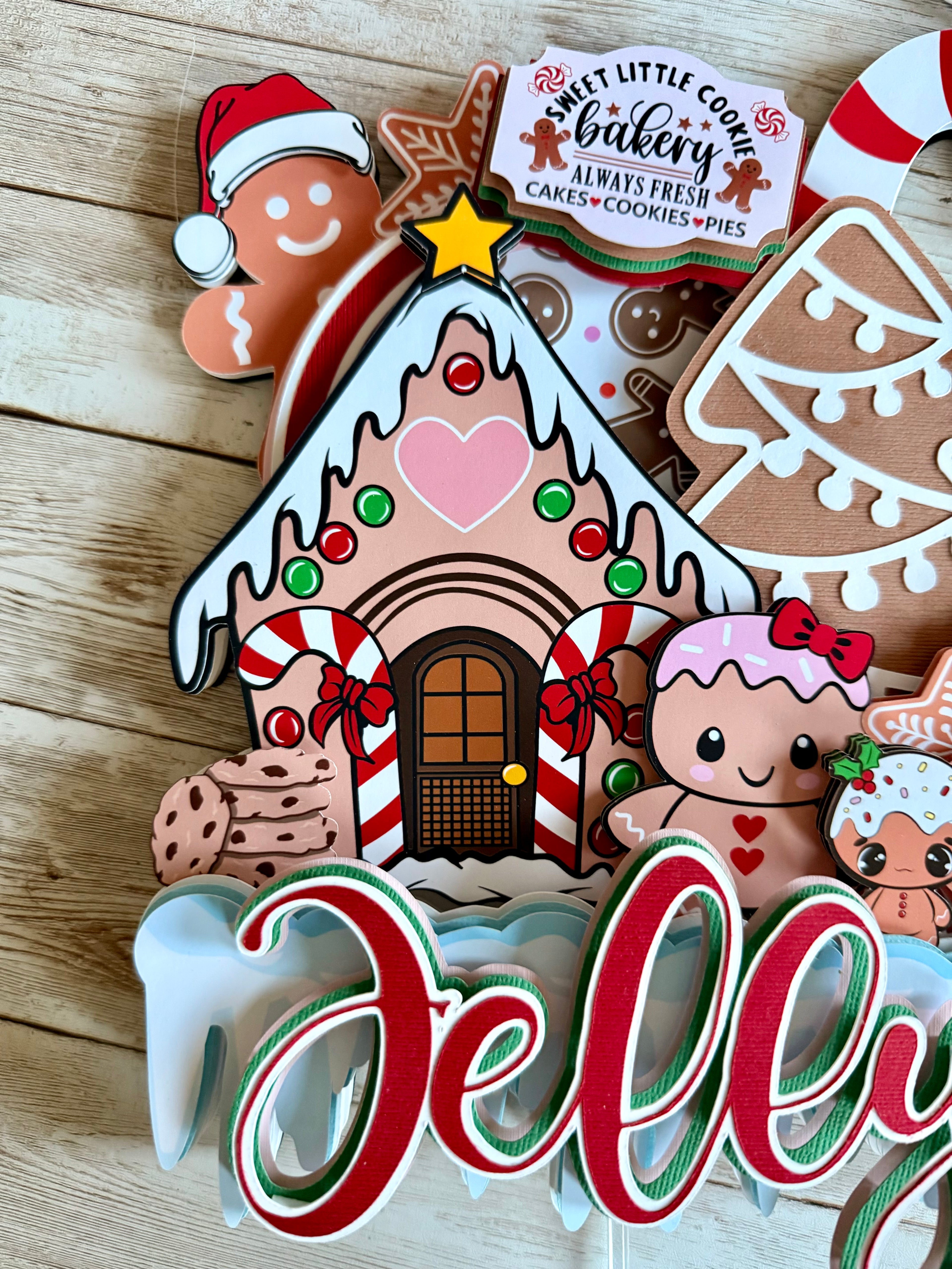 gingerbread cake topper