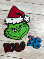 Grinch cake topper