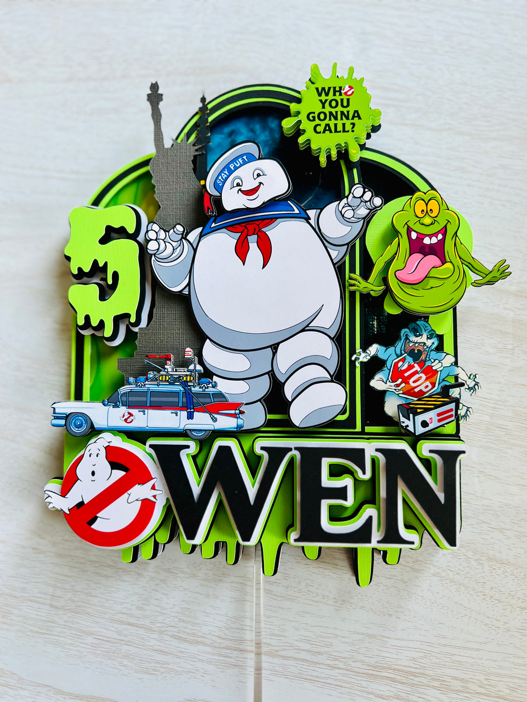 ghostbusters cake topper