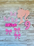 Barbie cake topper set