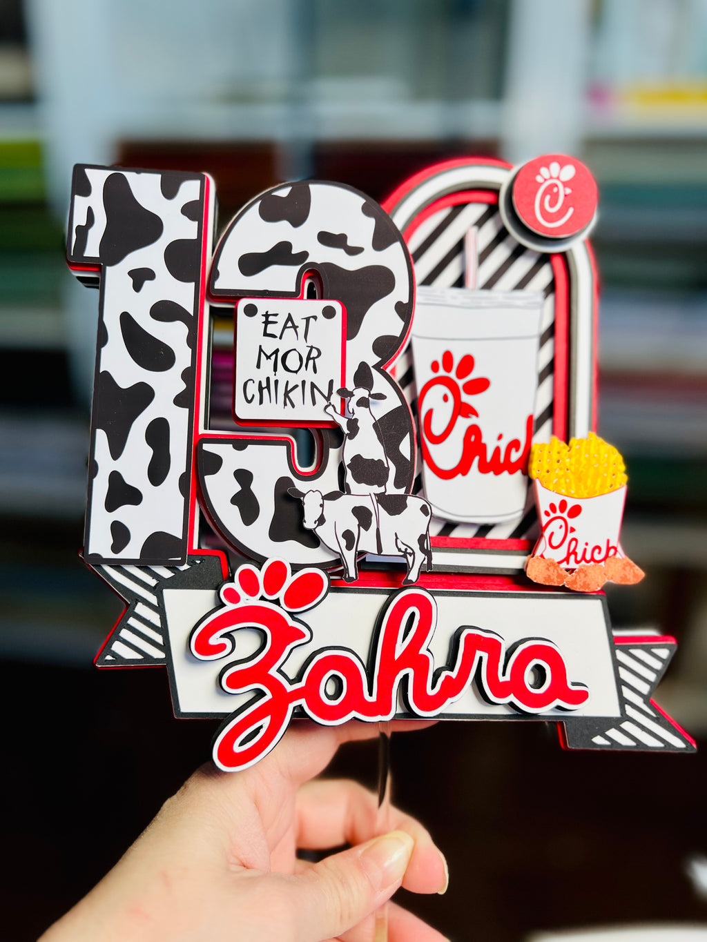 Eat More Chicken Cake Topper