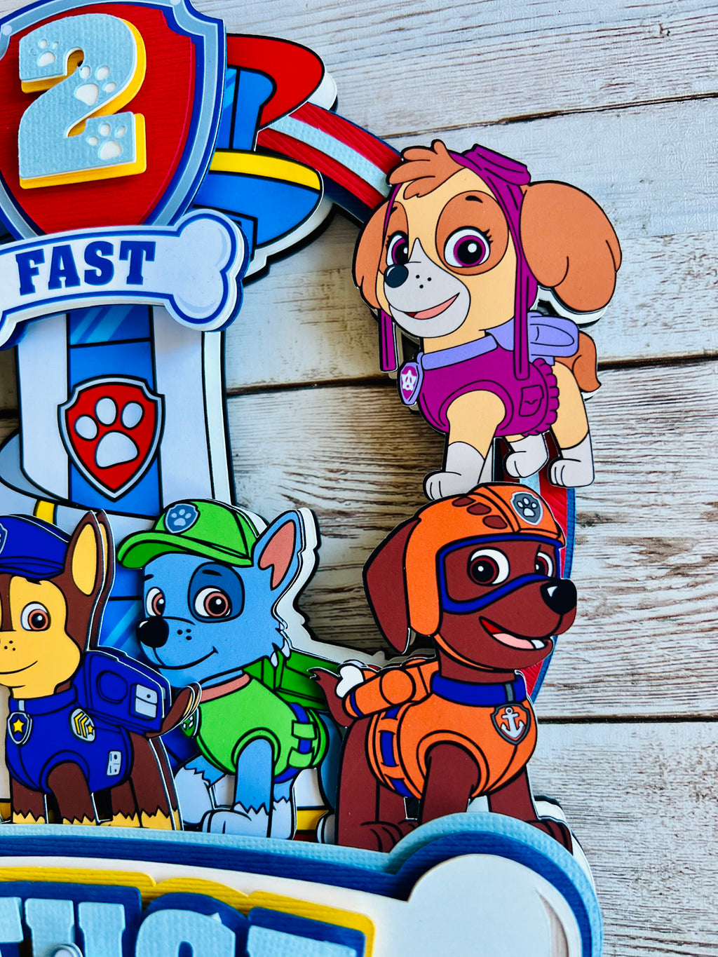 Paw patrol cake topper