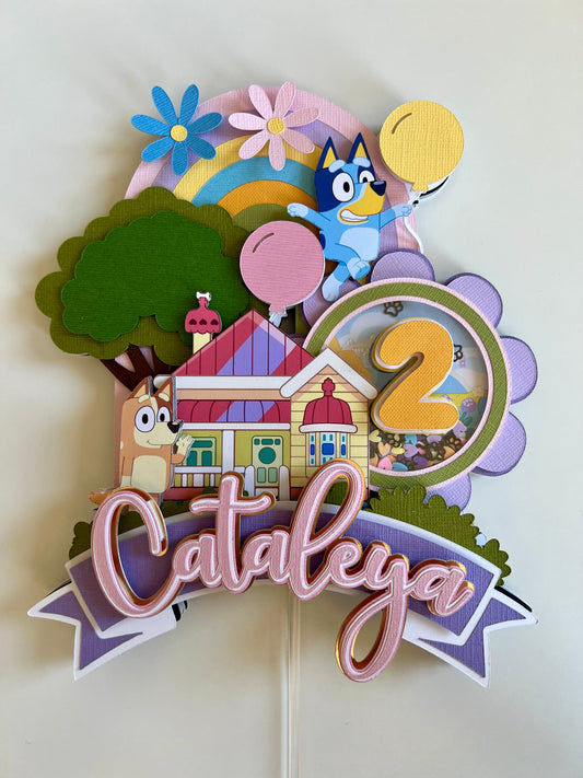 Bluey cake topper