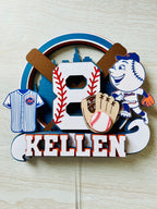 baseball cake topper