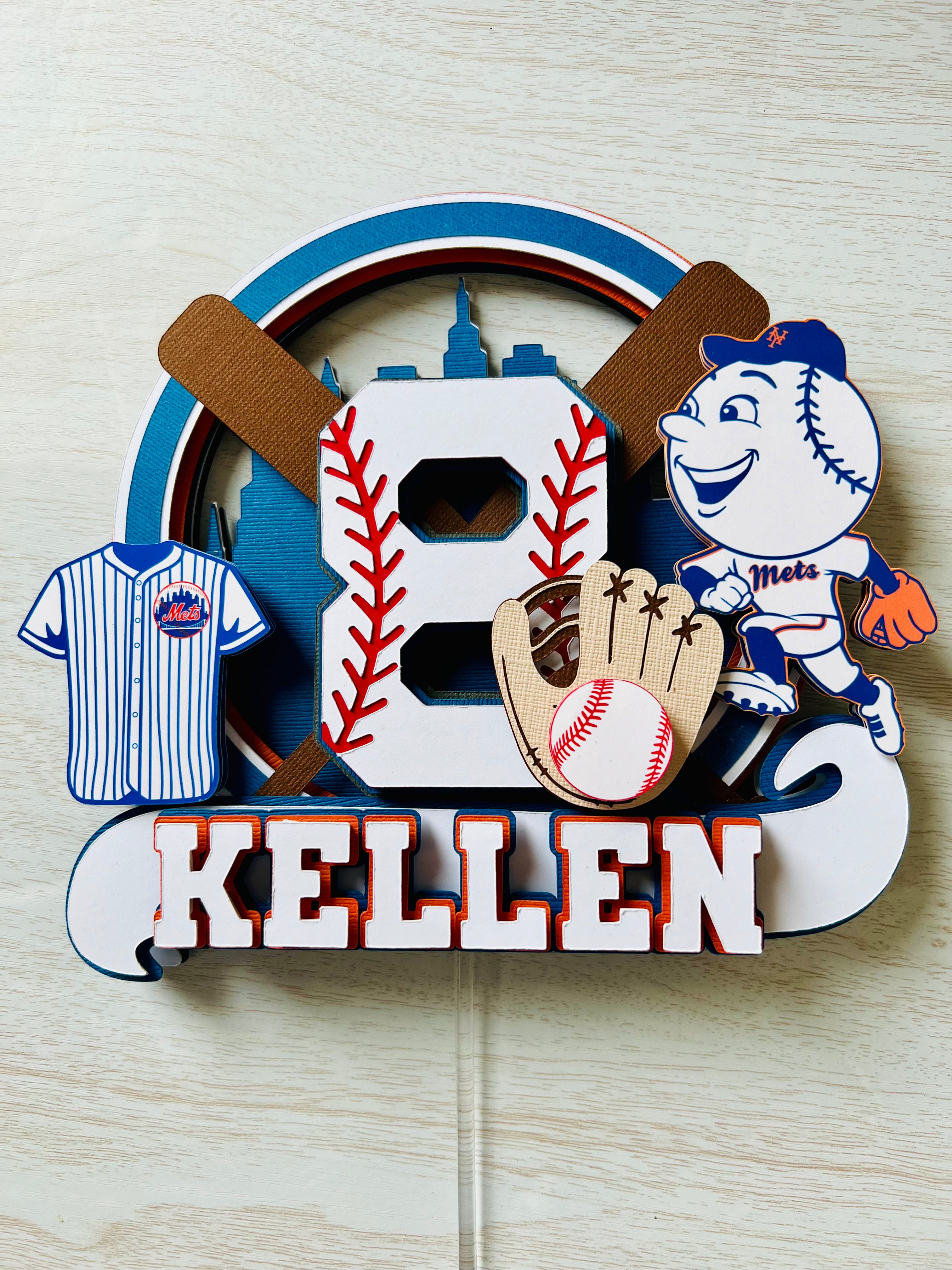 baseball cake topper