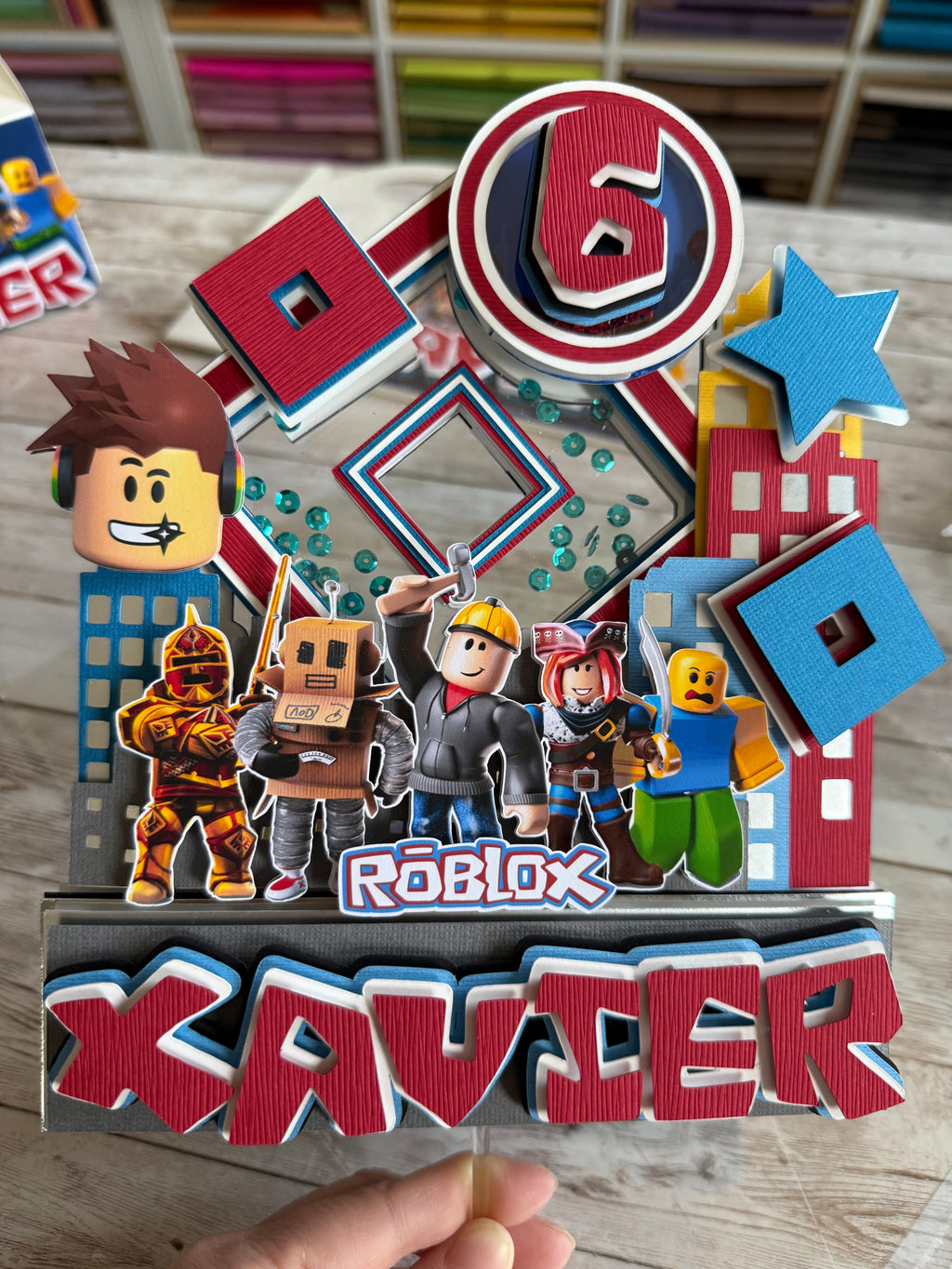Blox Gamer Cake Topper