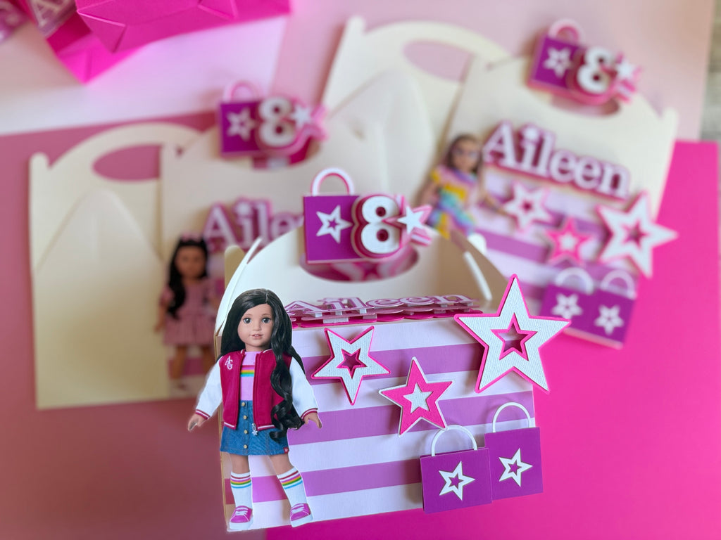 American Girl Favor Boxes