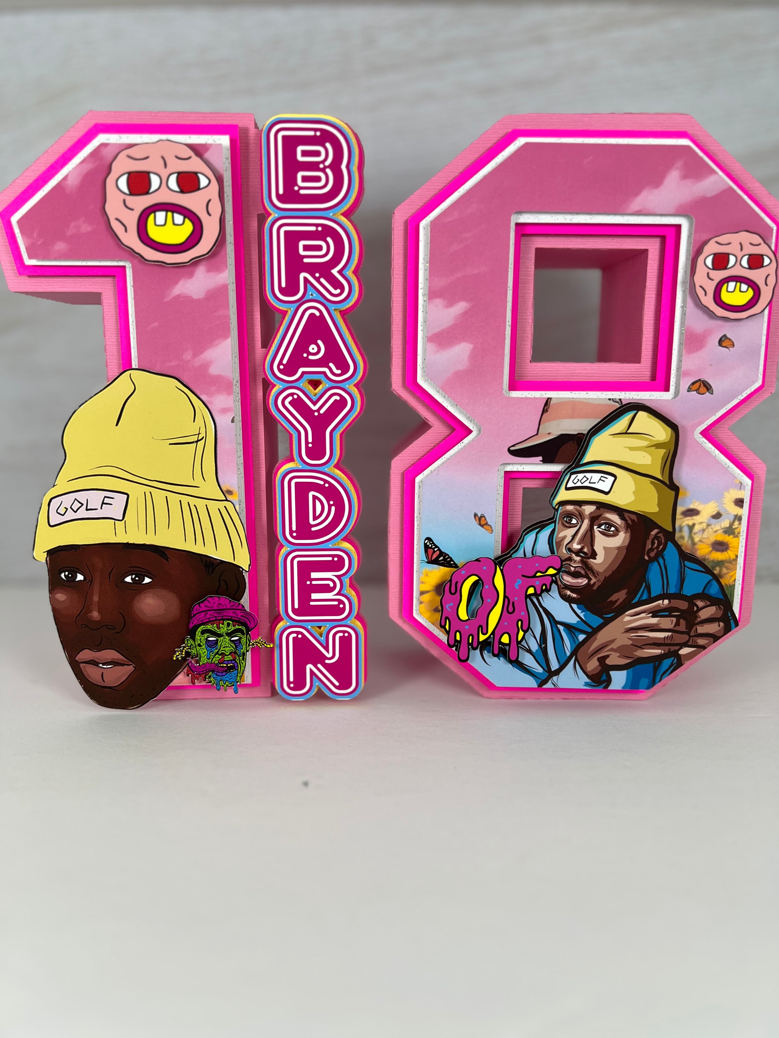 3D Numbers tyler the creator of