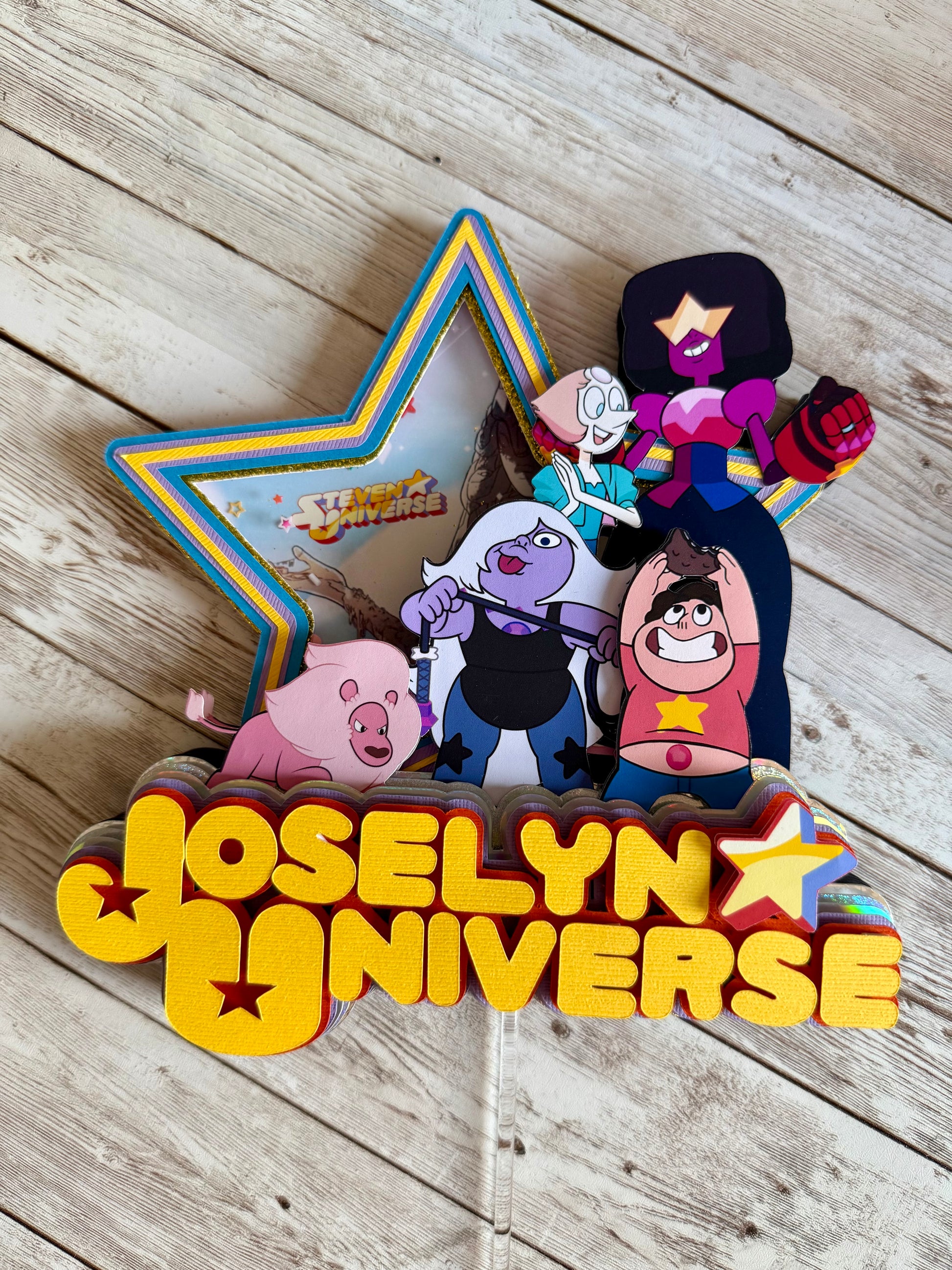 Steven universe cake topper let