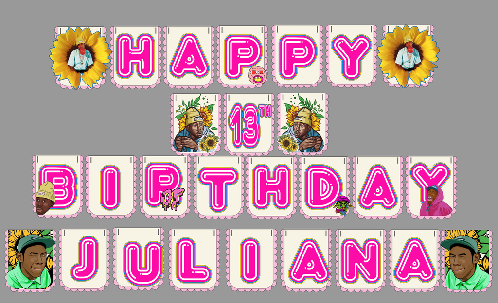 The Creator Cherry Birthday Banner