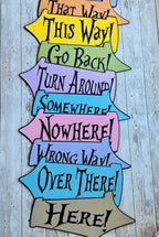 Wonderland Arrow Signs