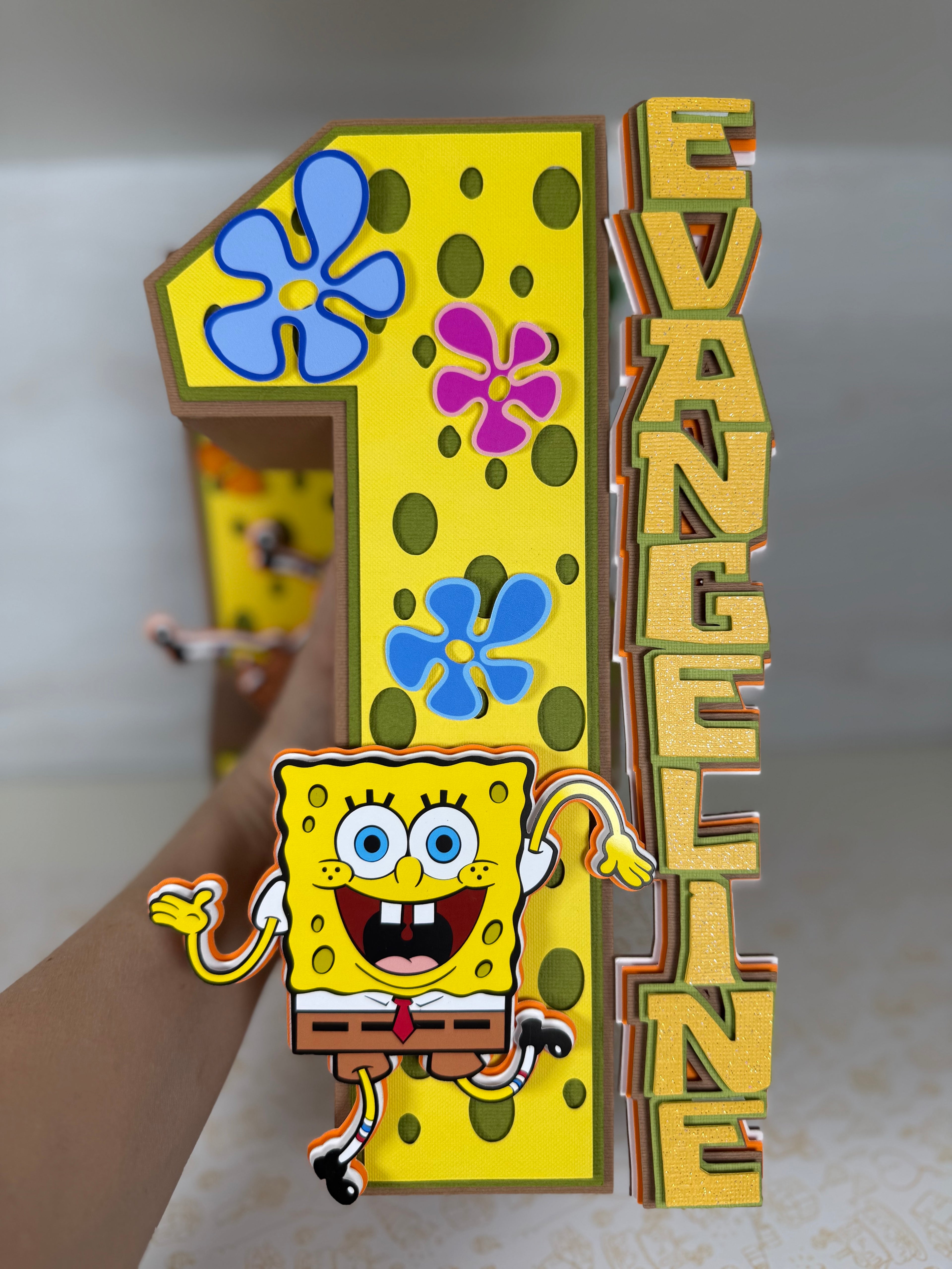 Spongebob and friends 3D numbers
