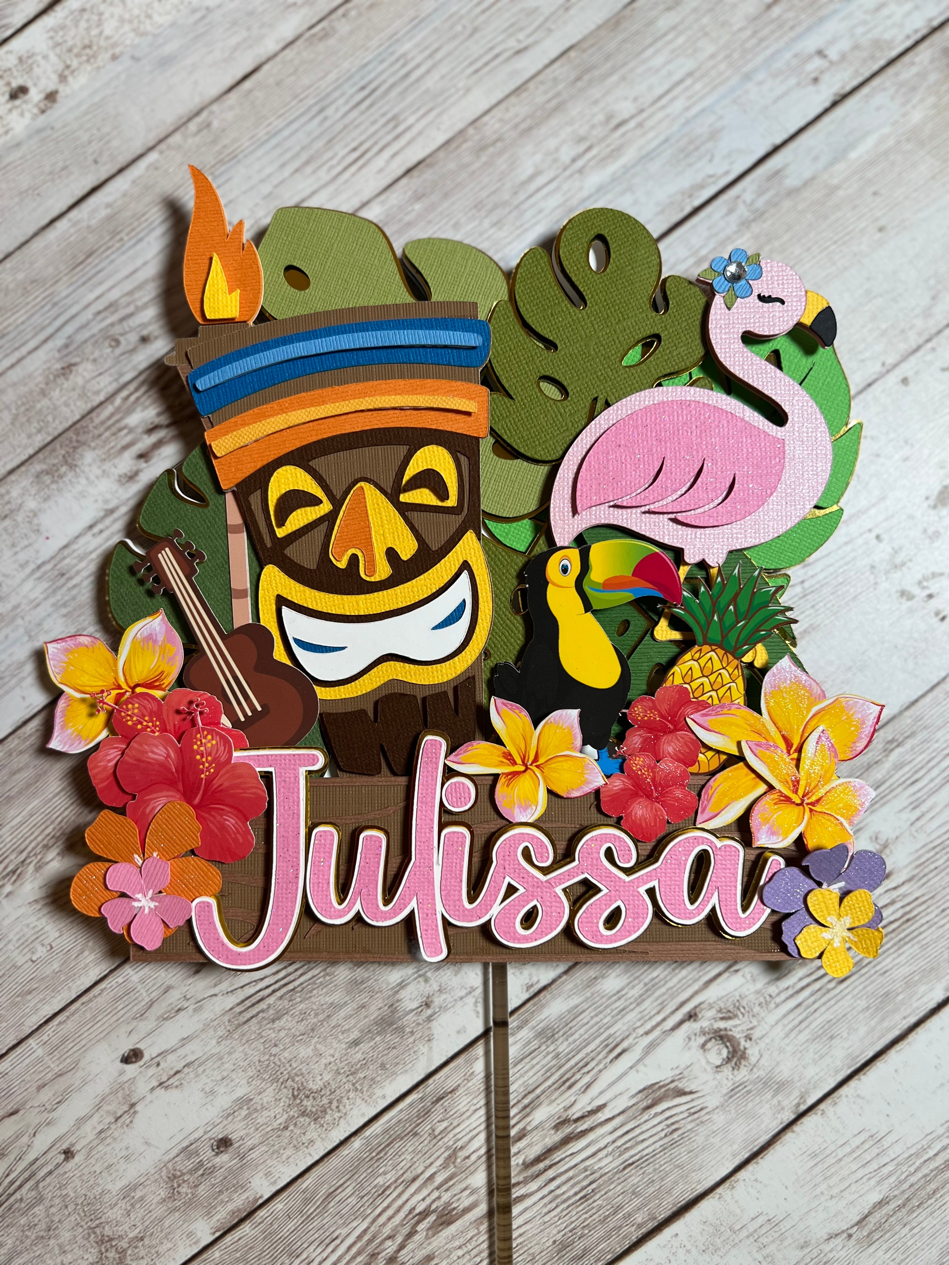 Hawaiian cake topper 