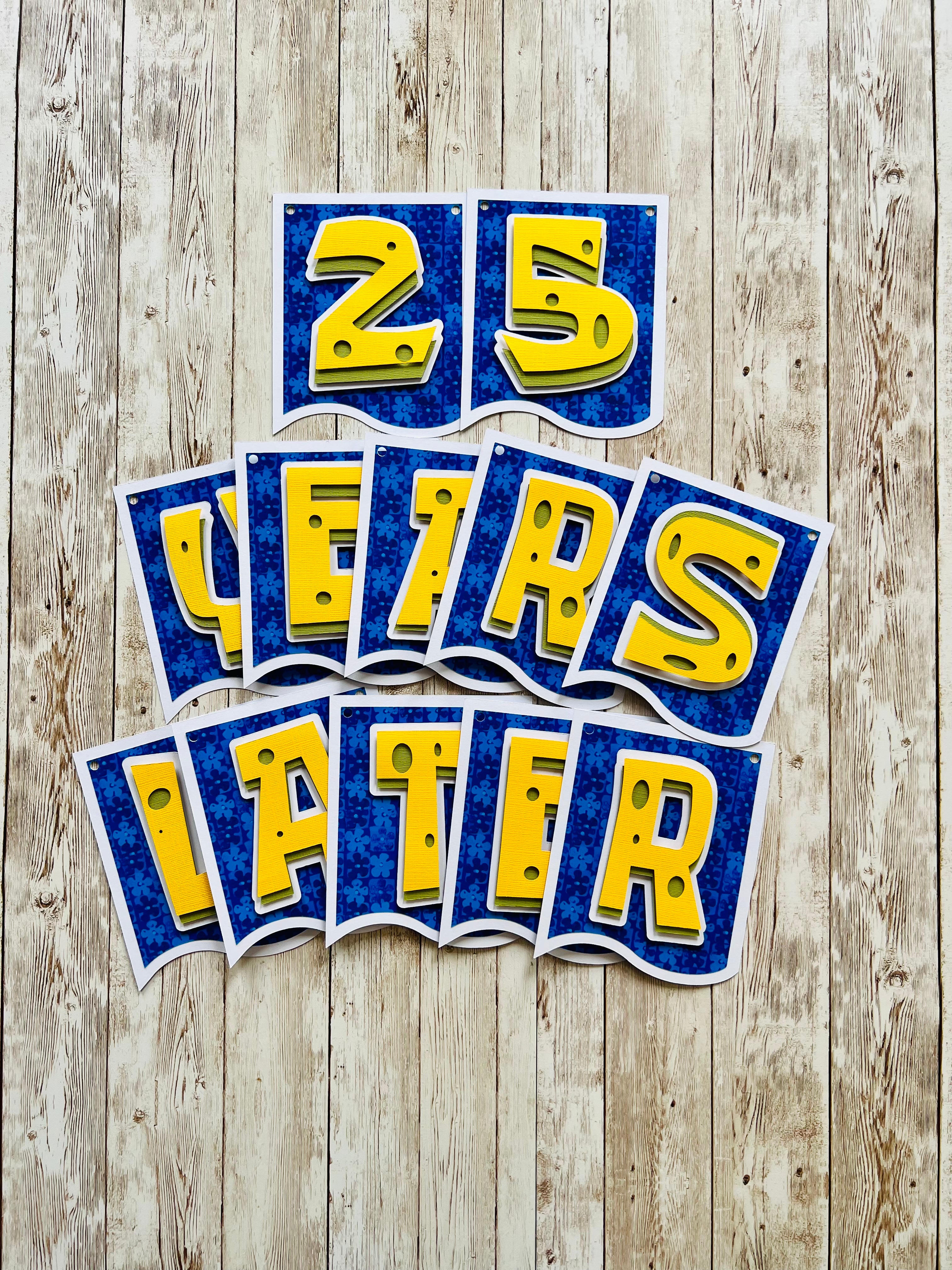 years later birthday banner