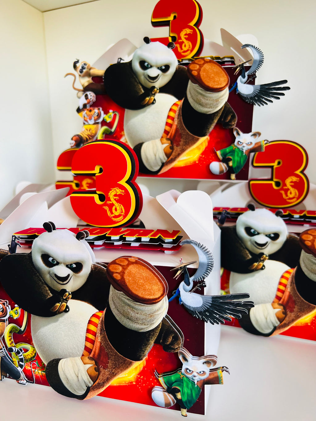Kung fu panda favor boxes