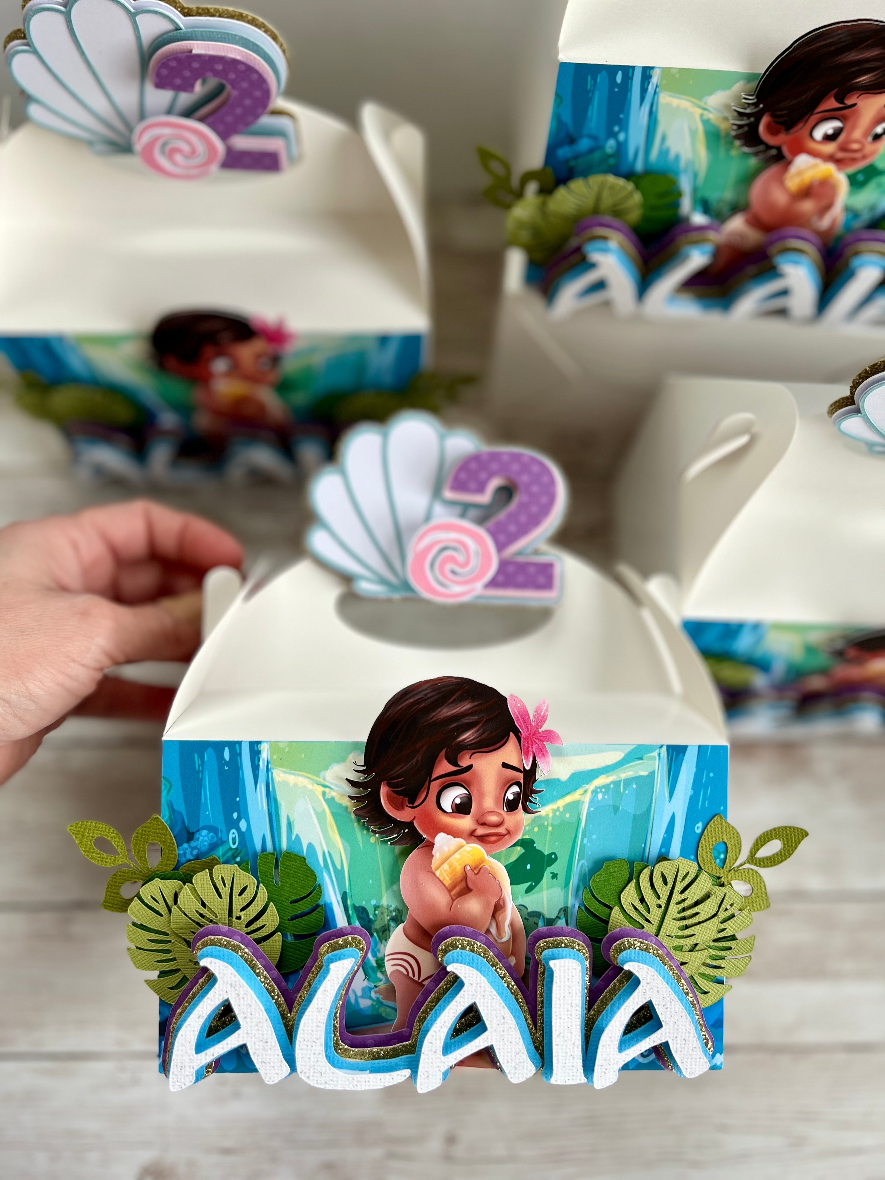 Moana favor boxes
