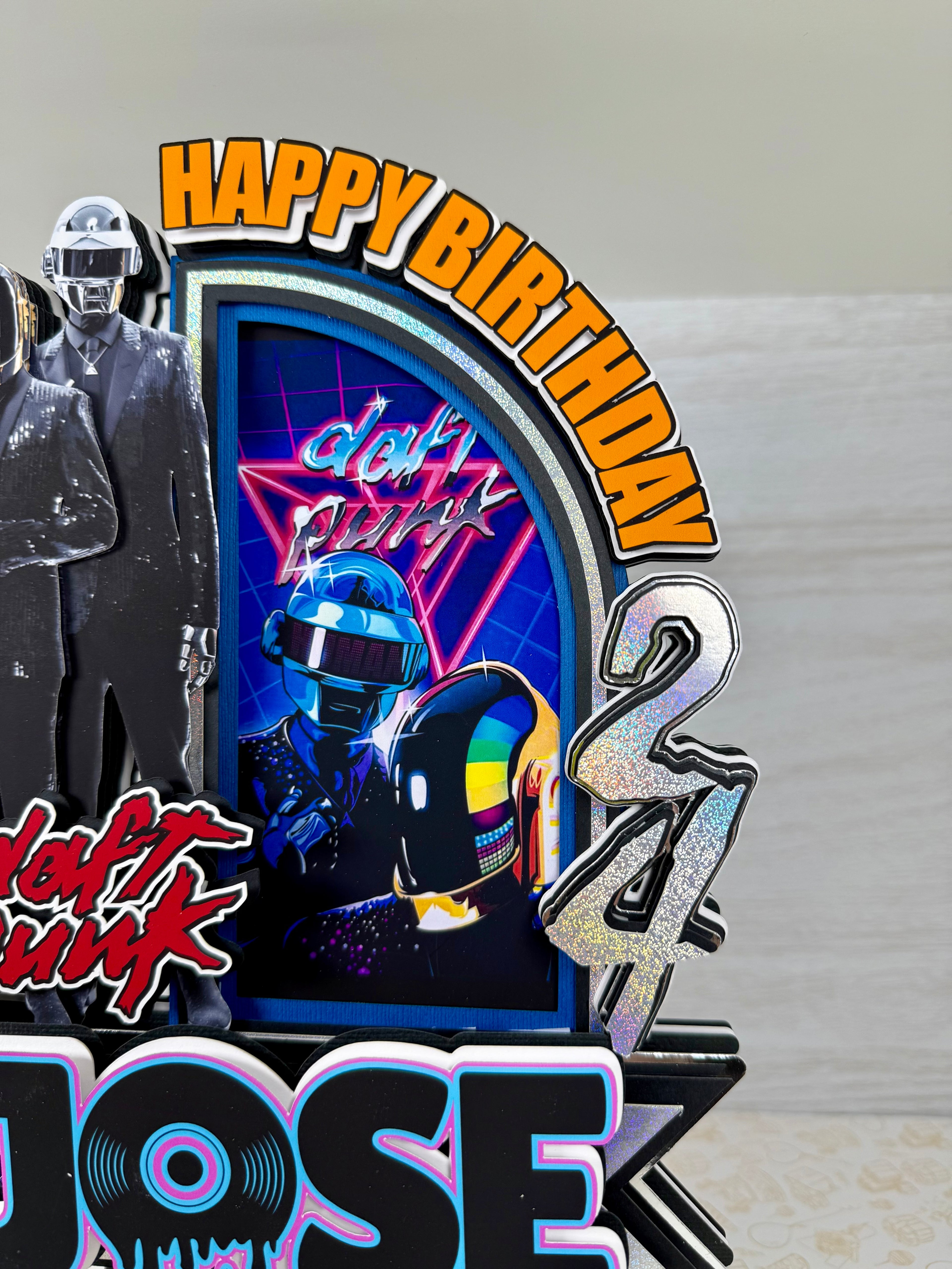 Daft Punk cake topper