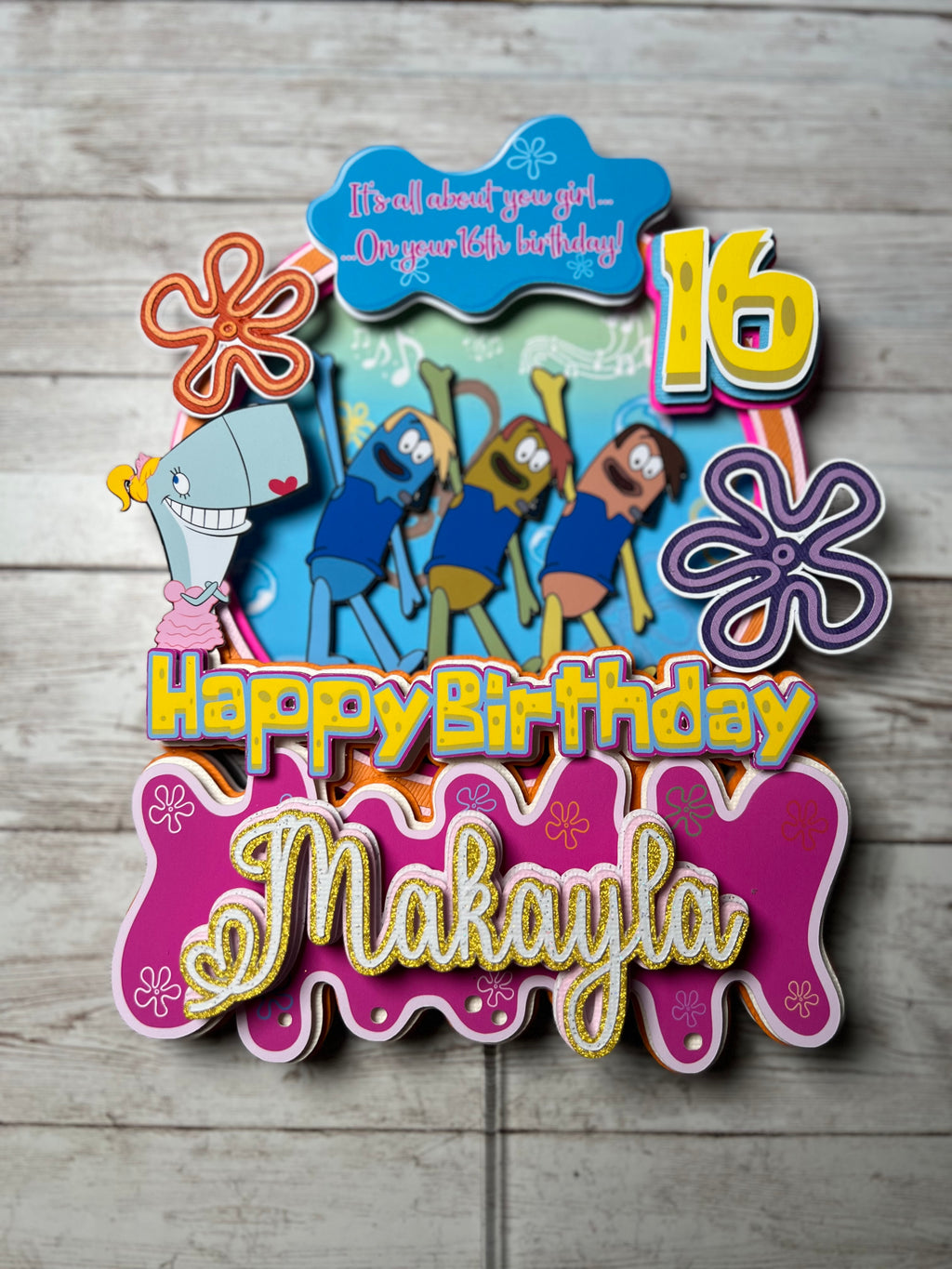 Boys Who Cry Cake Topper