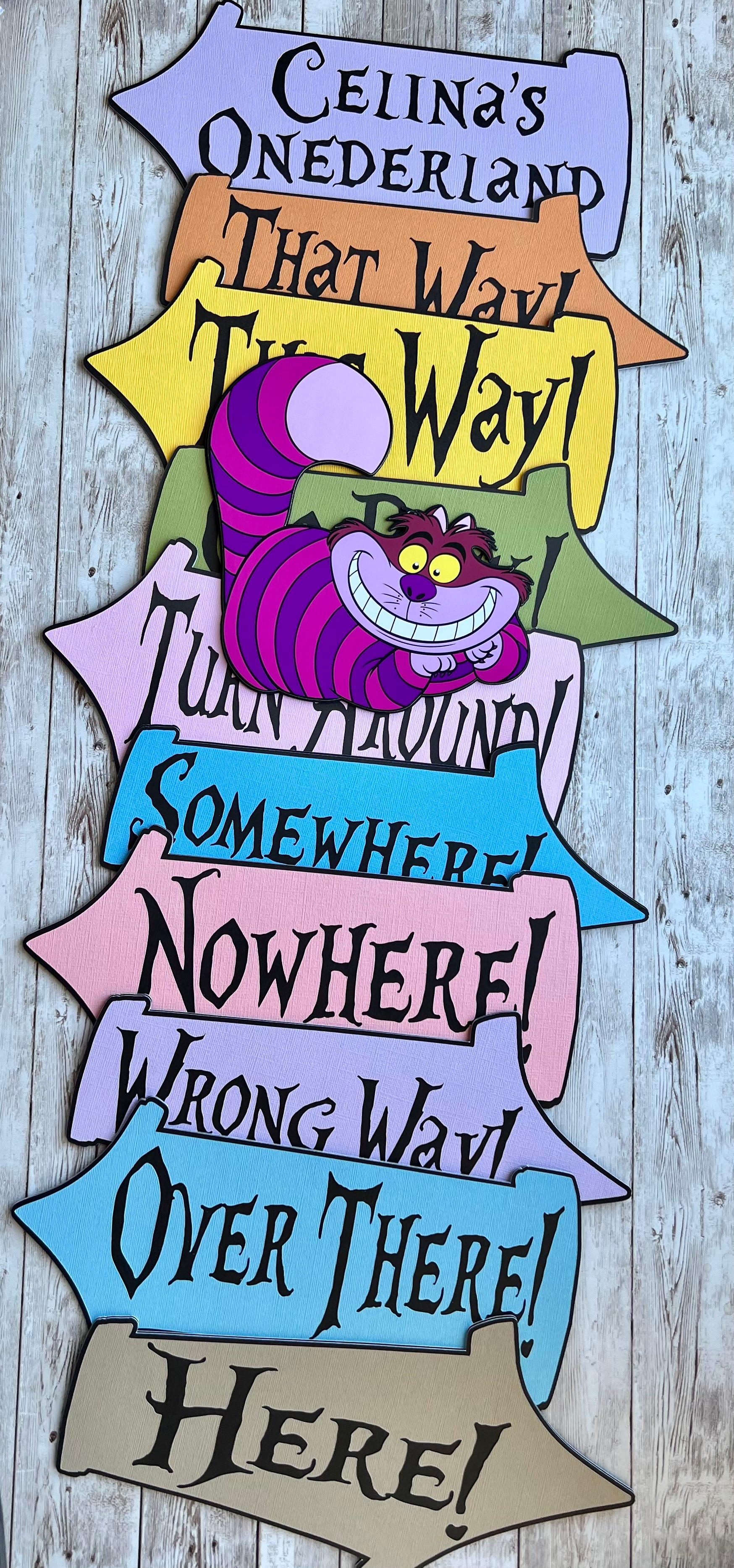 Alice in Wonderland Party Signs