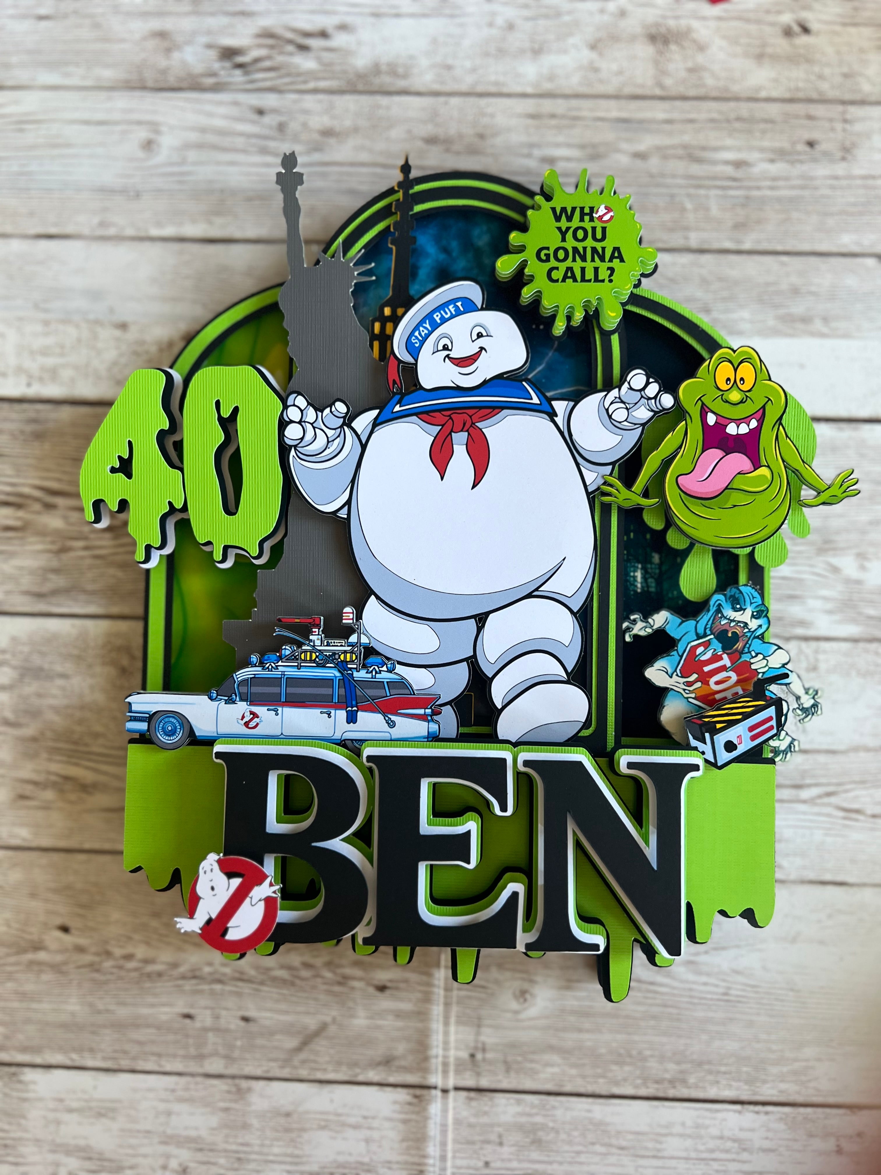 Ghosts Hunters Cake Topper