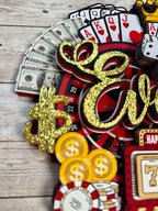 Casino cake topper