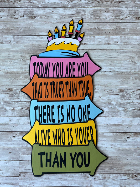 Dr Seuss Happy Birthday Party Signs 