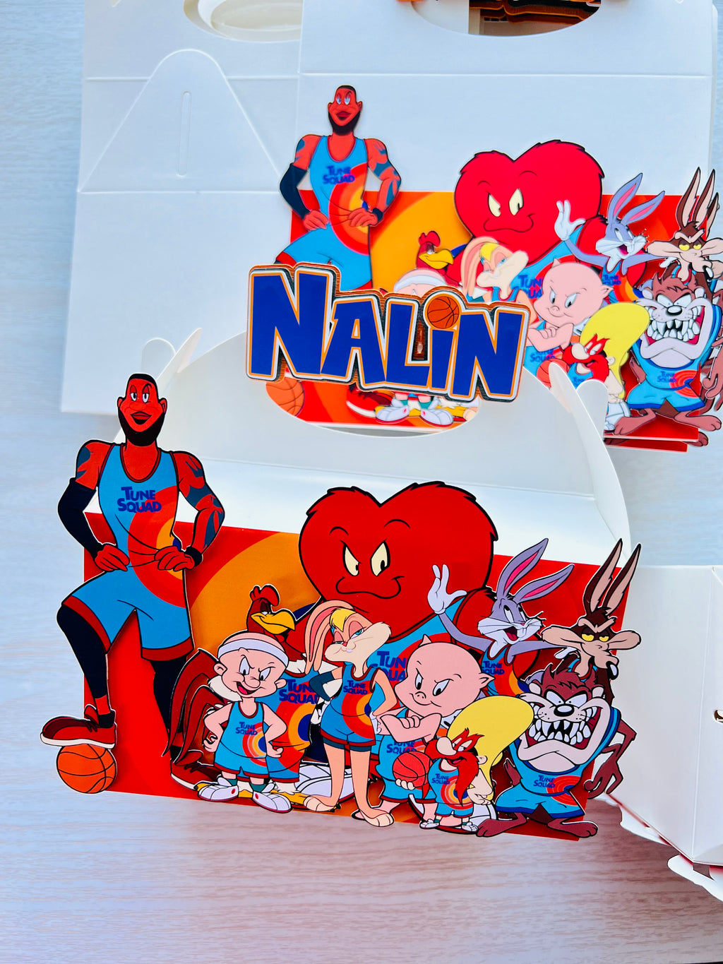 Space jam favor boxes