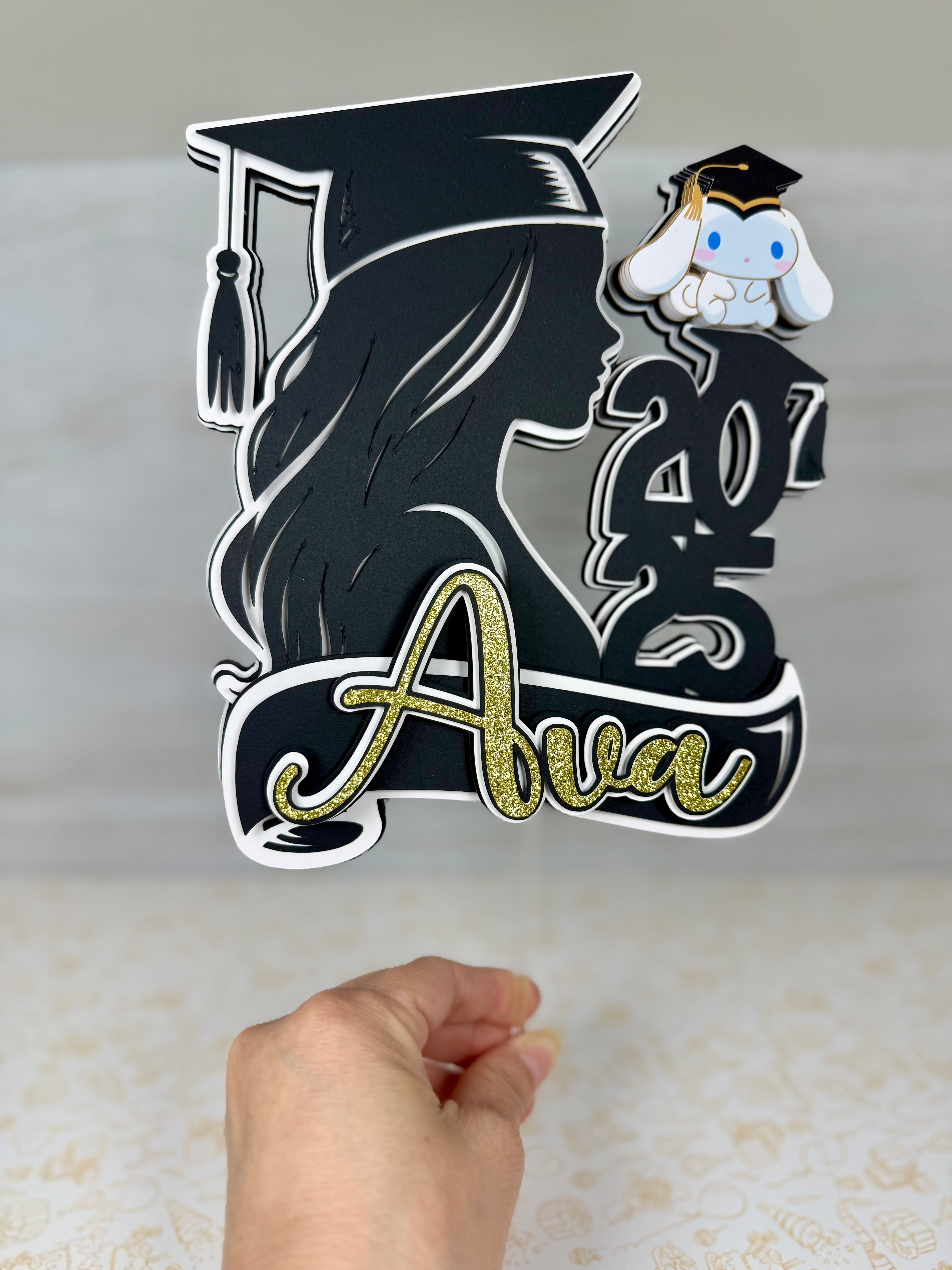 Graduation cake topper