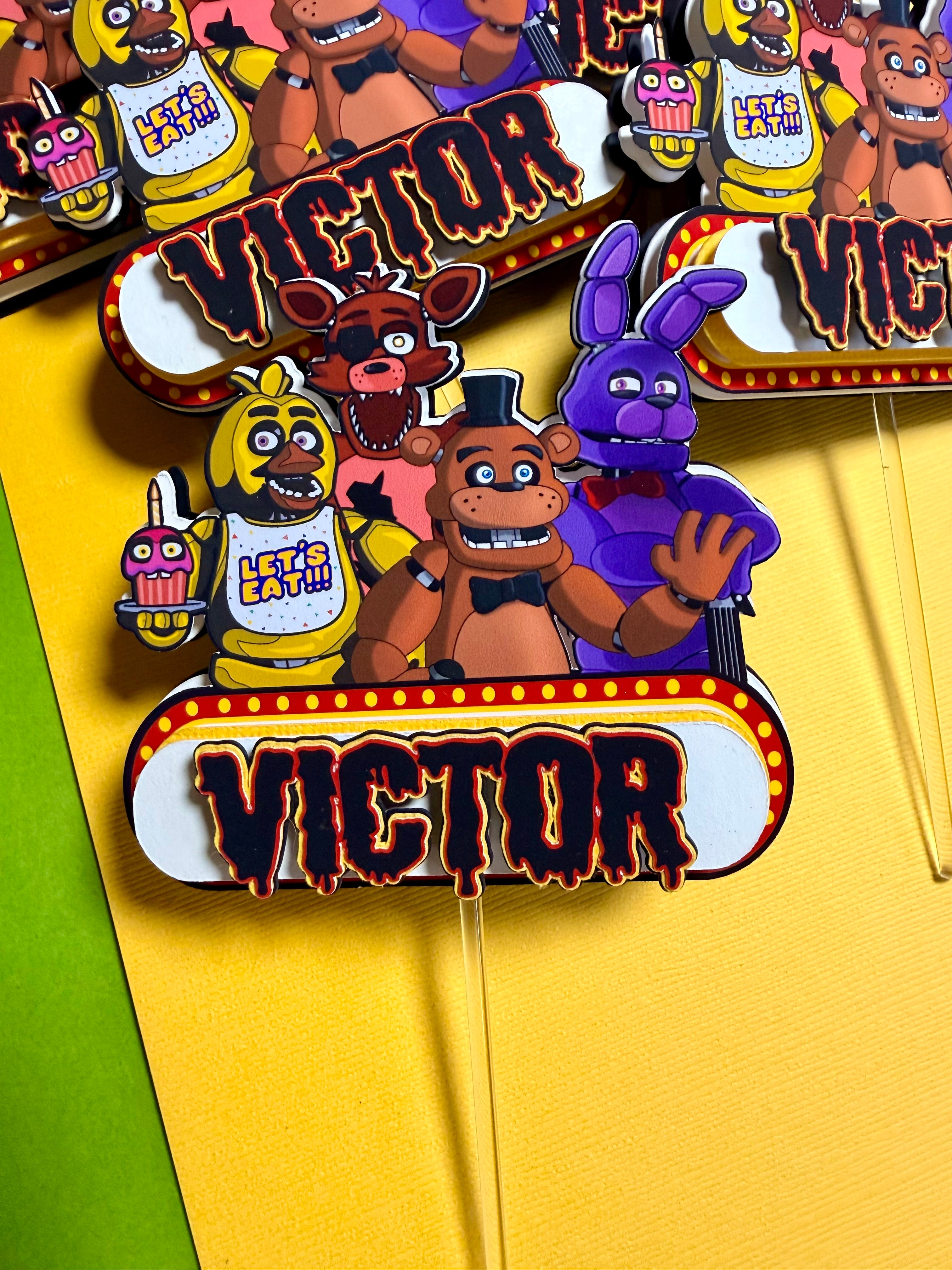 animatronics cupcake toppers