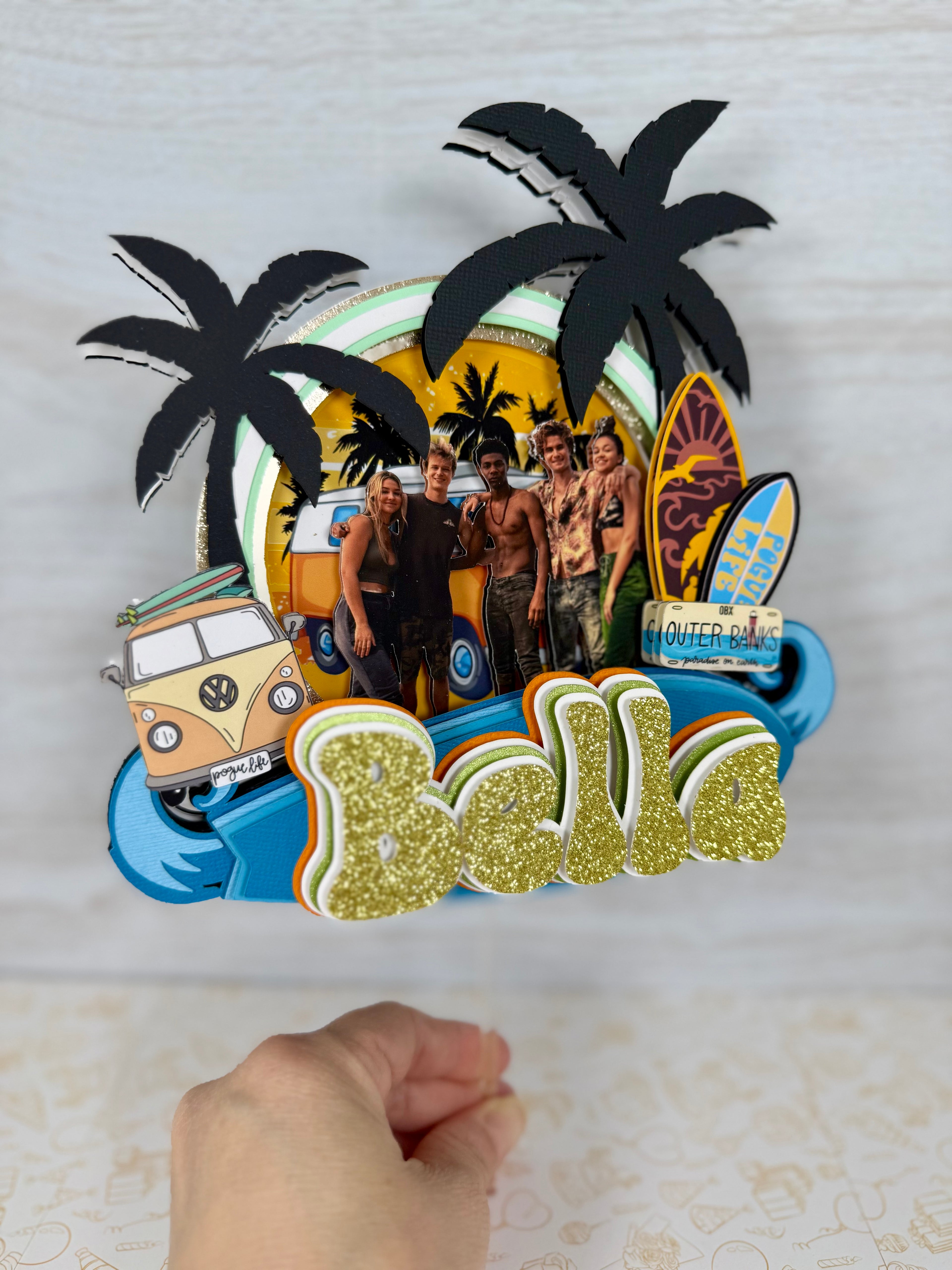 Outer banks cake topper