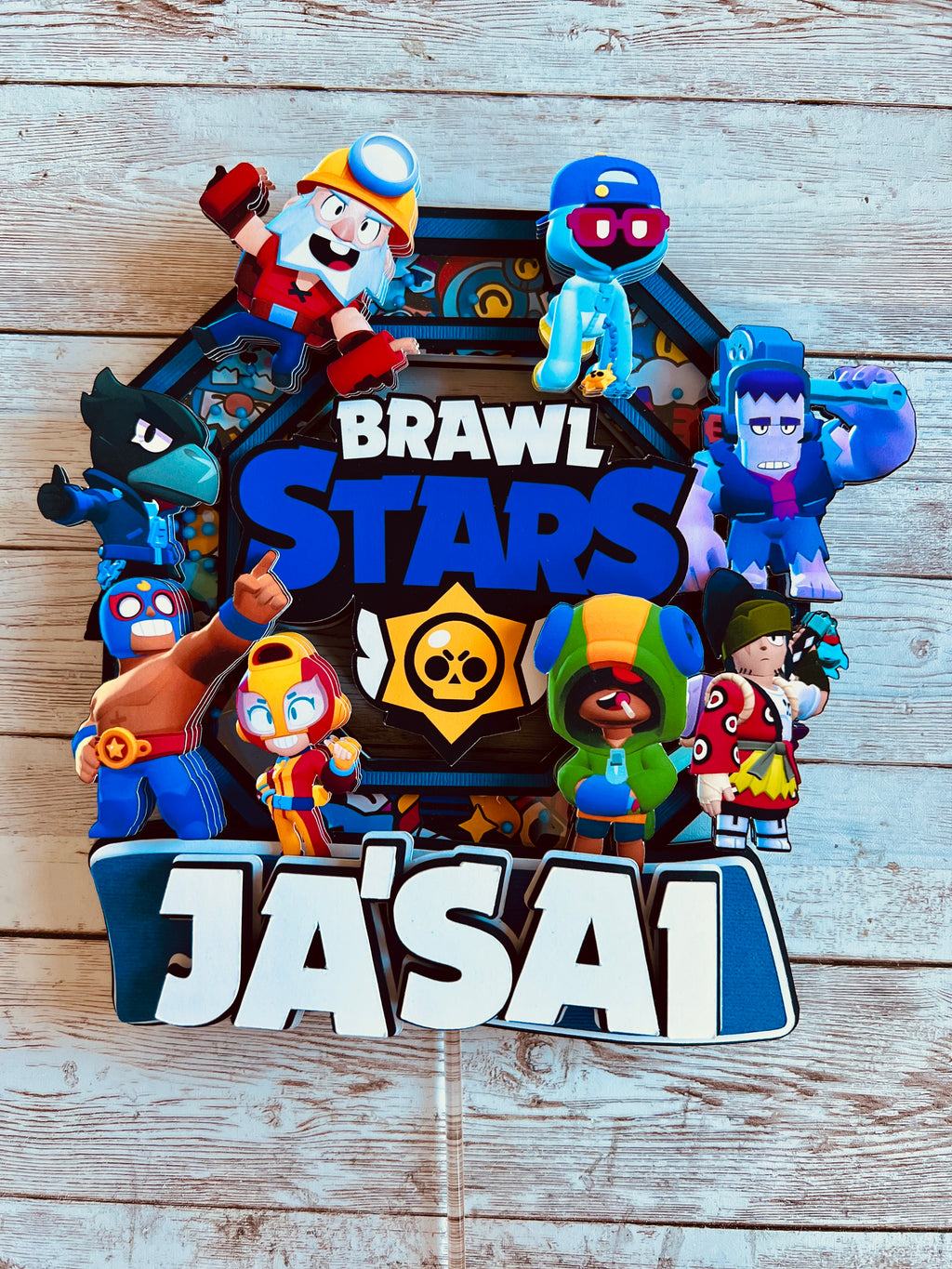 Brawl stars cake topper