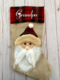 Burlap Christmas Stockings