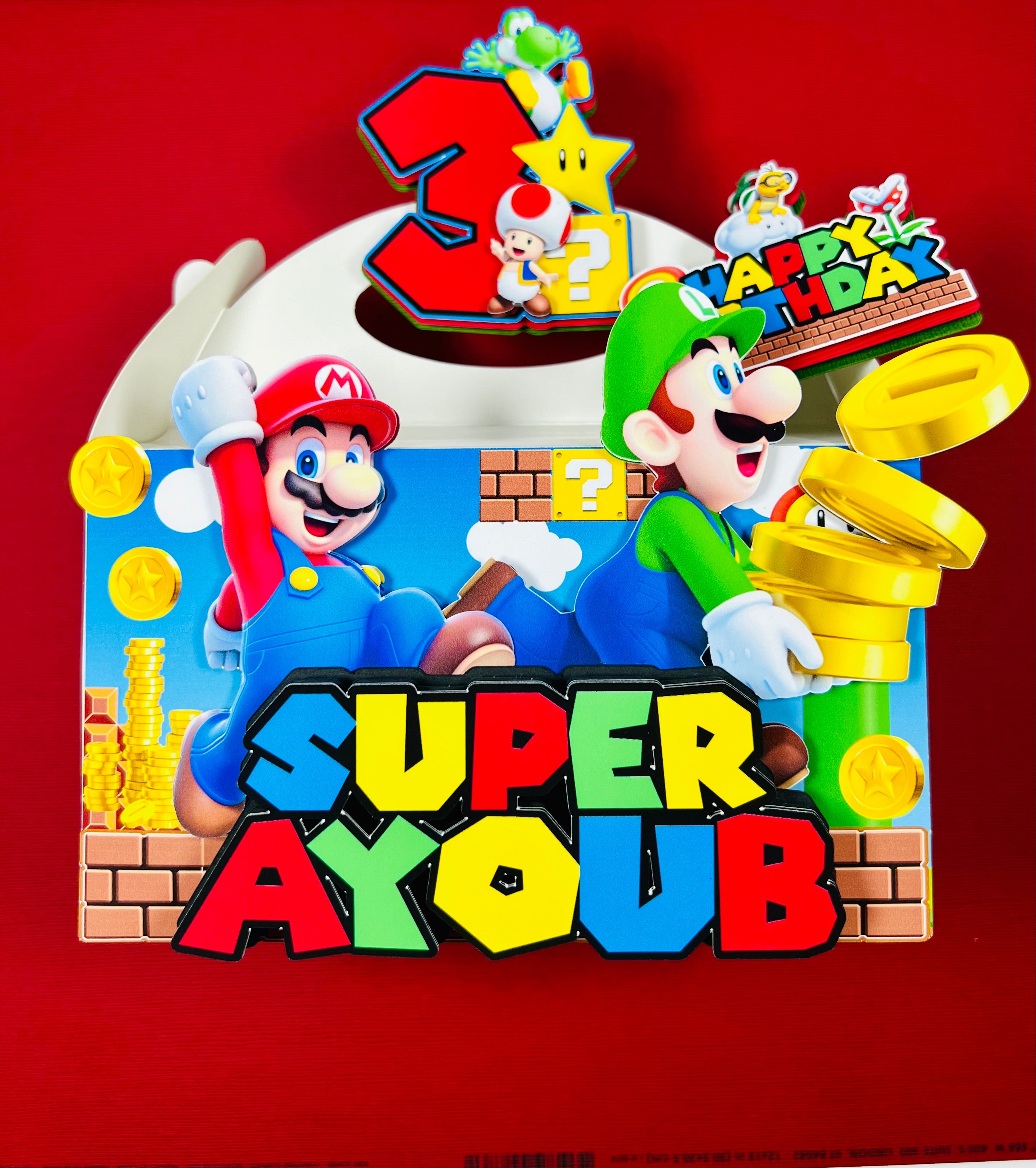 Super Mario favor boxes
